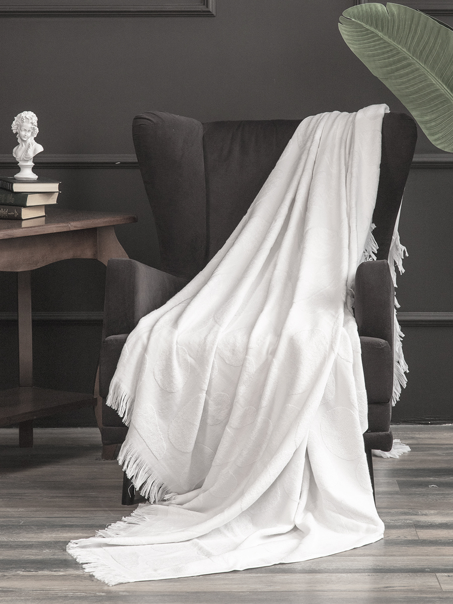 Простыня махровая ПАЛЕРМО-1 белая