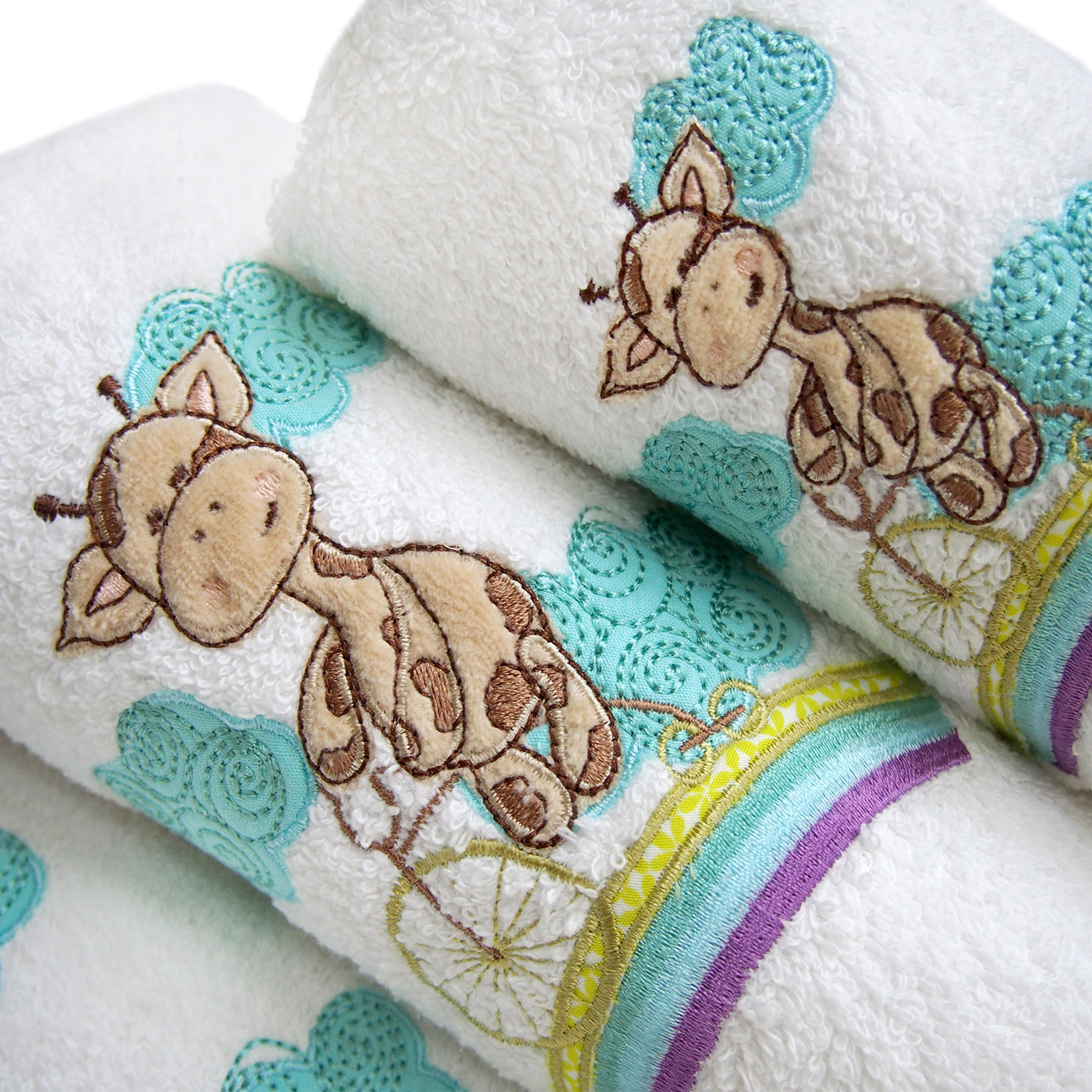 Полотенце ЖИРАФИК ЛИЛУ белое