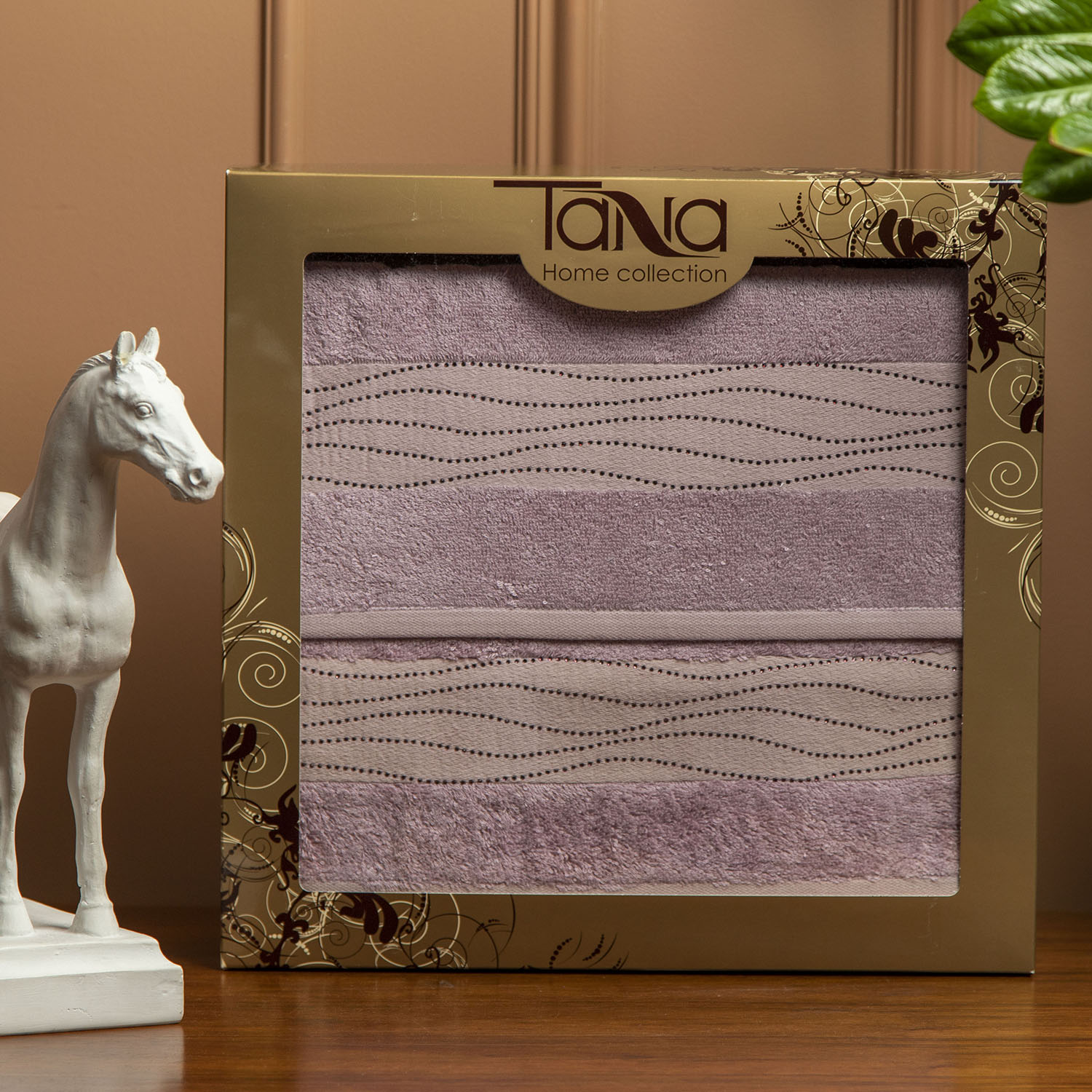 Набор полотенец КРИСТАЛЛ сиреневый