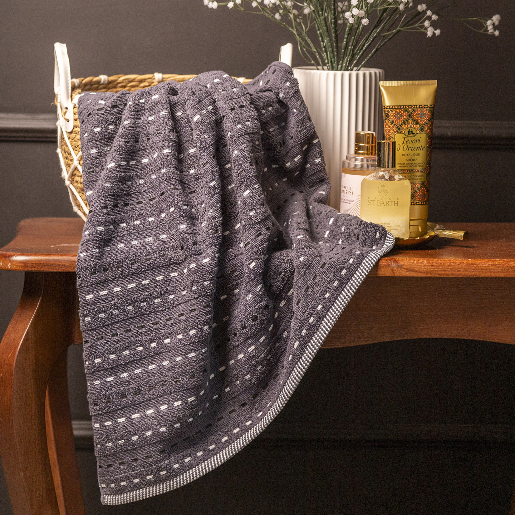 Полотенце РОНА-1 серое