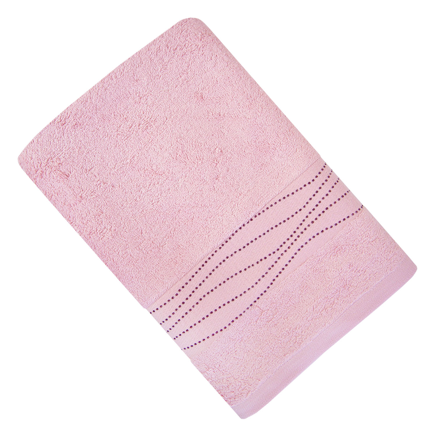 Полотенце КРИСТАЛЛ розовое