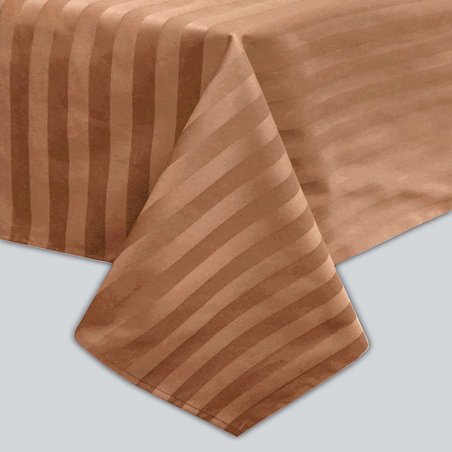 Простыня Сатин-Страйп светло-коричневая  2205