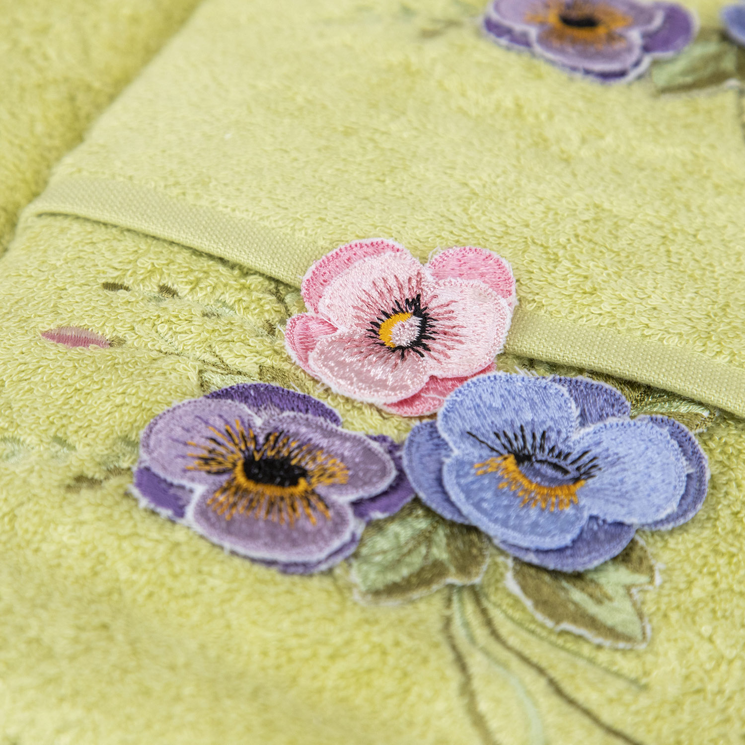 Набор полотенец ЭСТЕЛЬ-1 зеленый из 3х