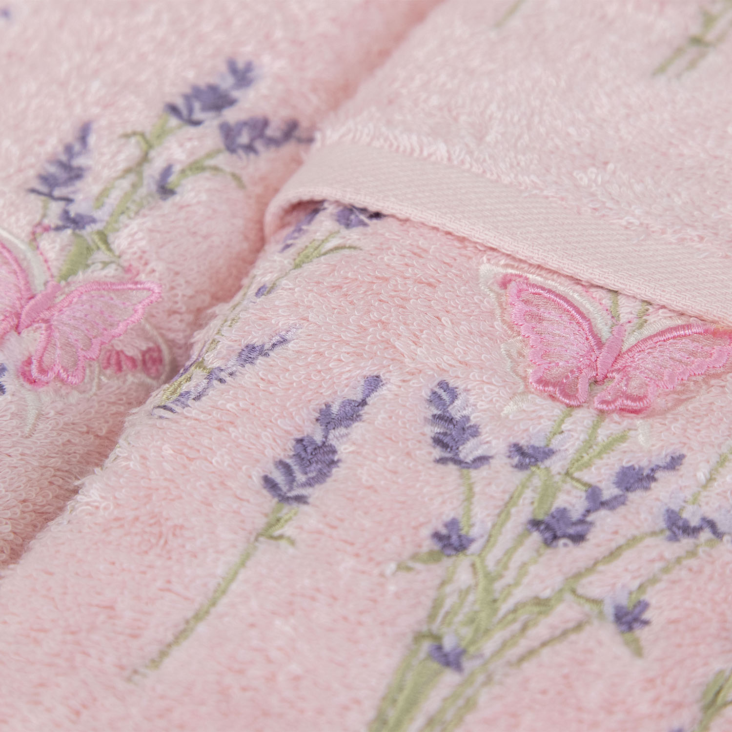 Набор полотенец БАТЕРФЛЯЙ 3Д розовый из 3х