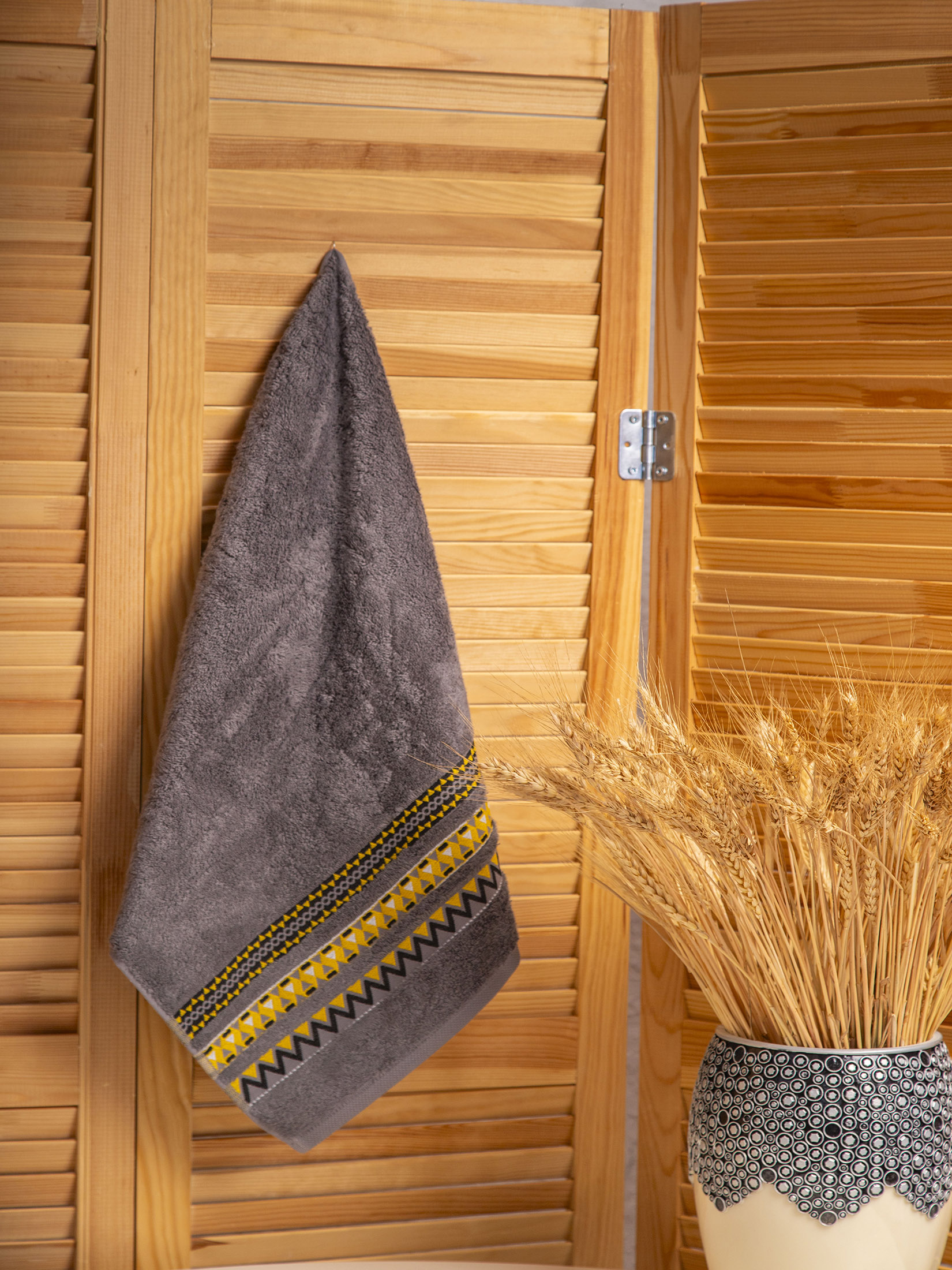 Полотенце ВЕНУС темно-серое