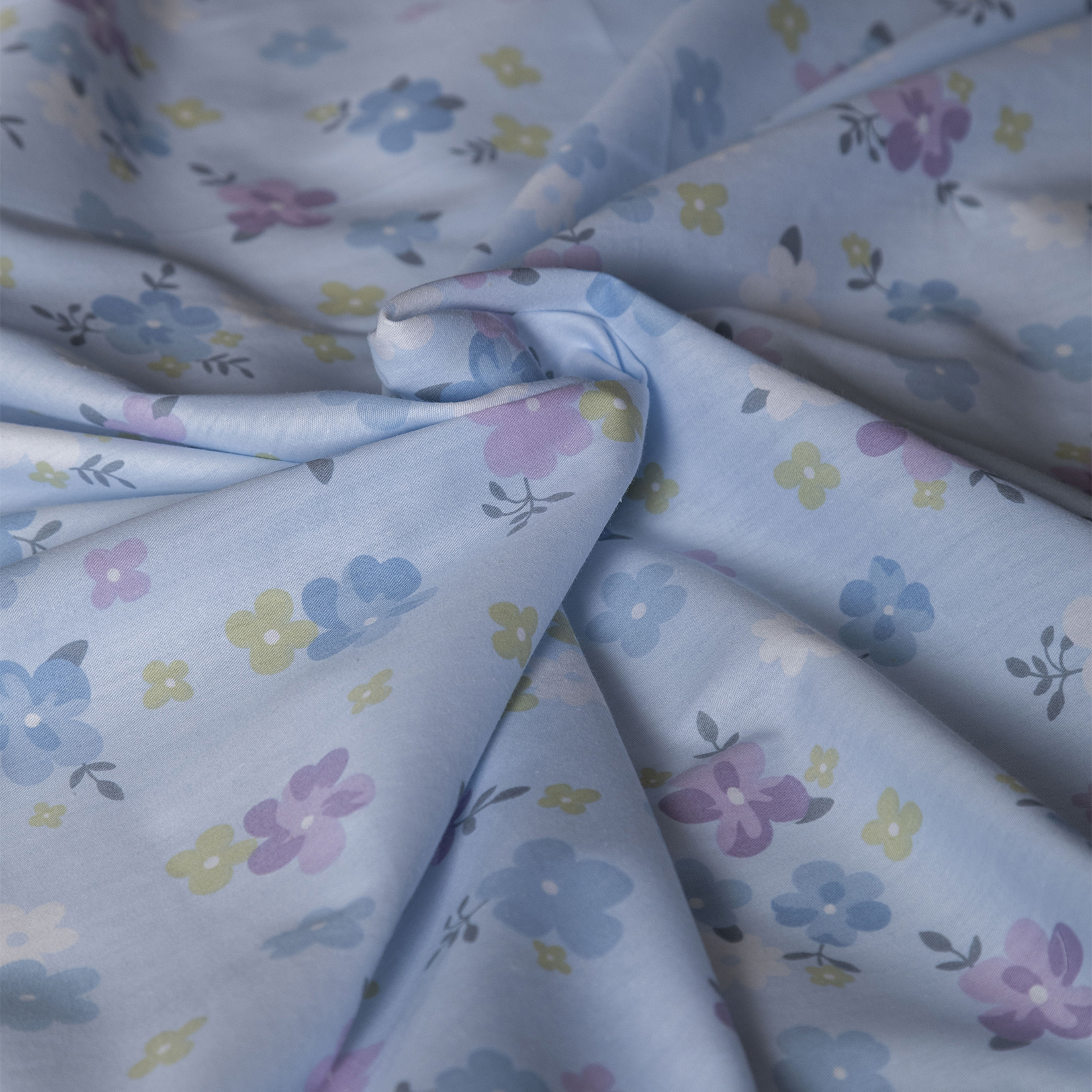 Простыня Сатин-Комфорт голубая 17-58