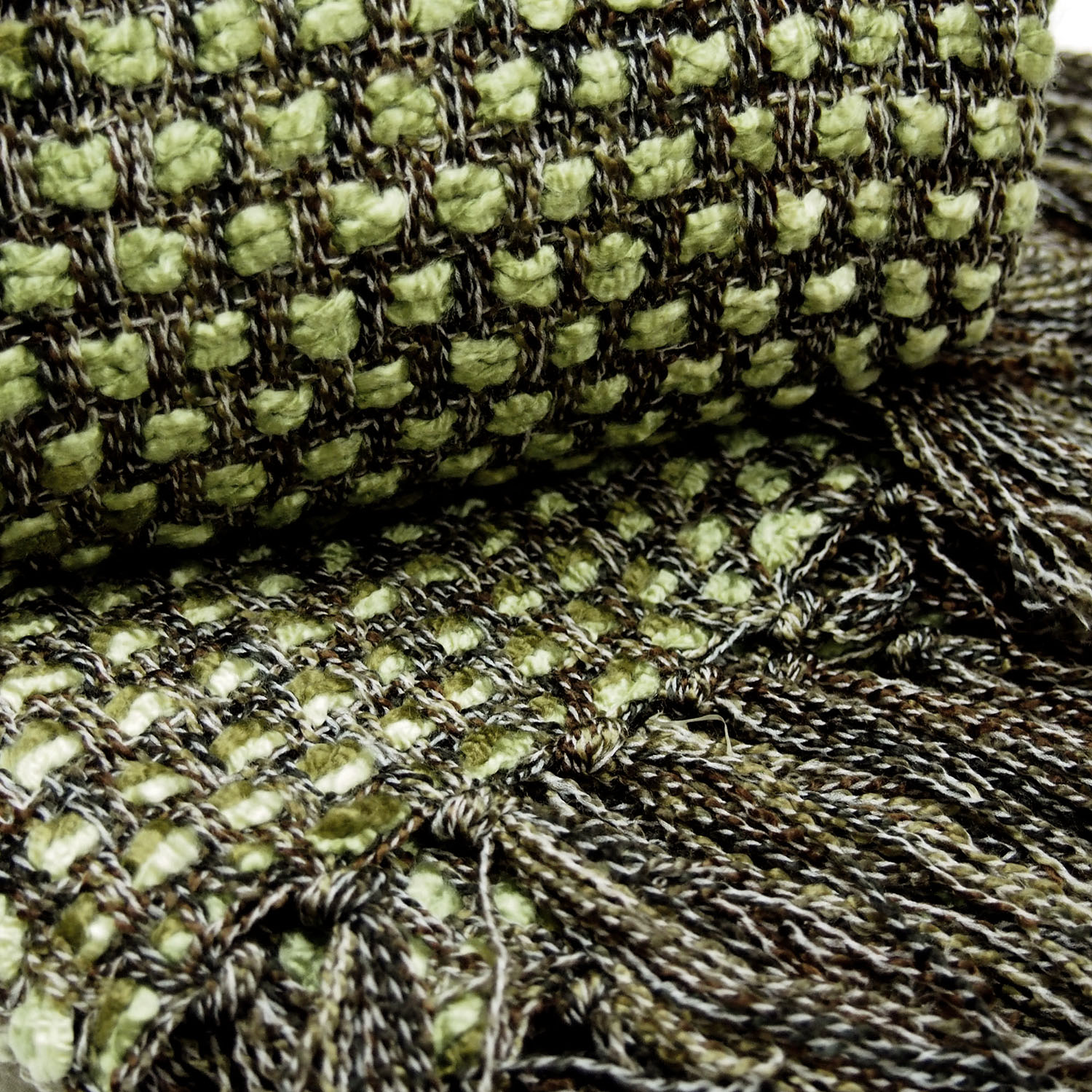 Плед с кистями 8А036 150х200см зеленый