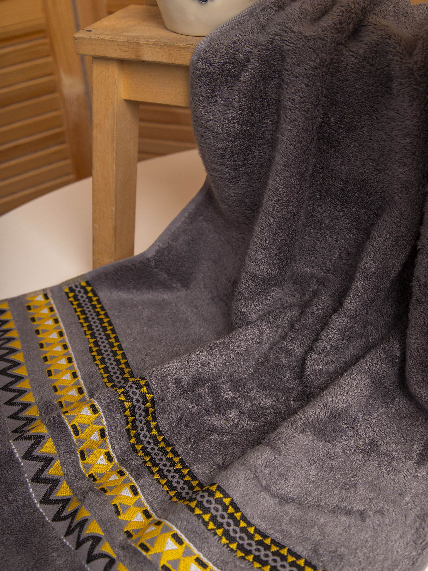 Набор полотенец ВЕНУС темно-серый