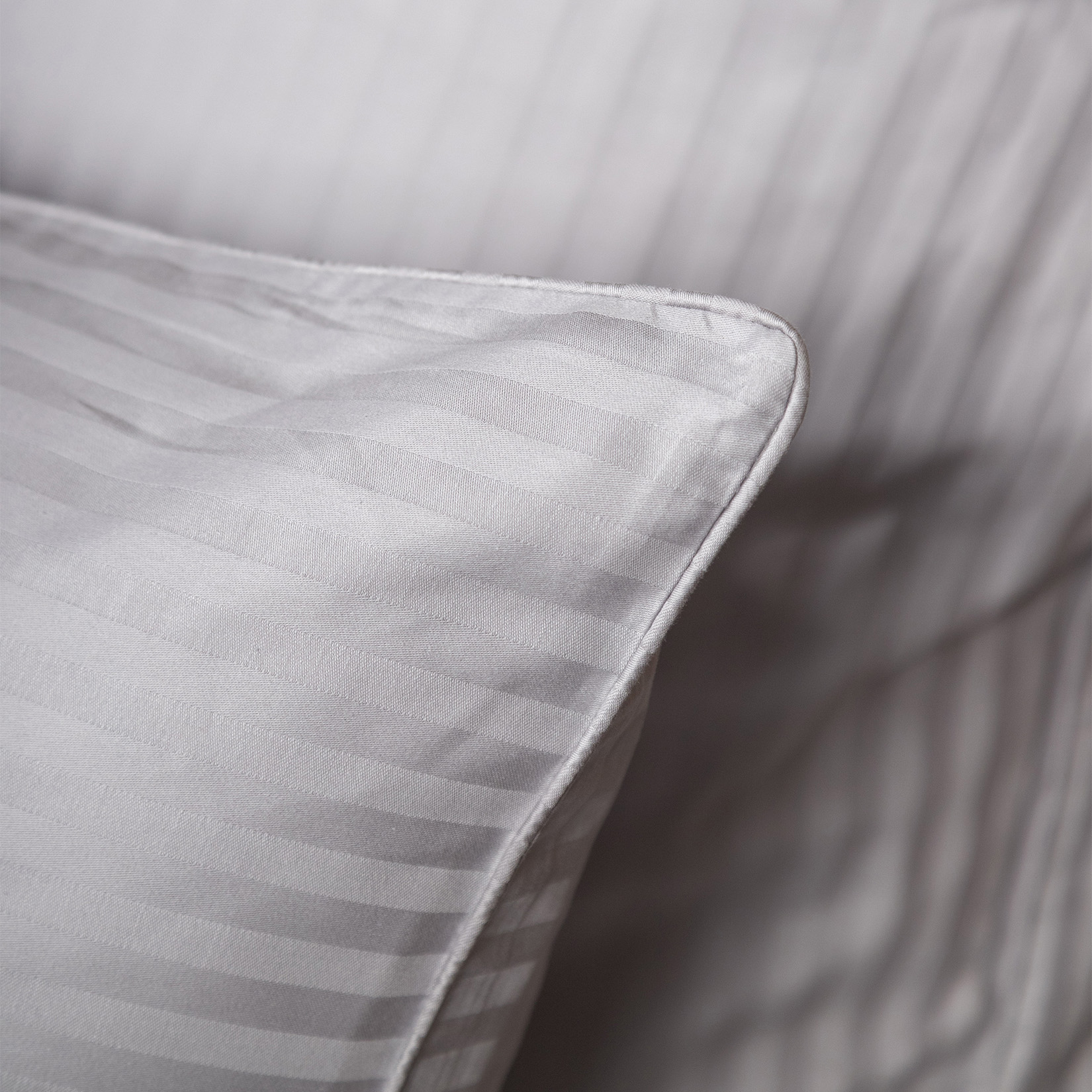 Комплект постельного белья Сатин-Страйп светло-серый 6410