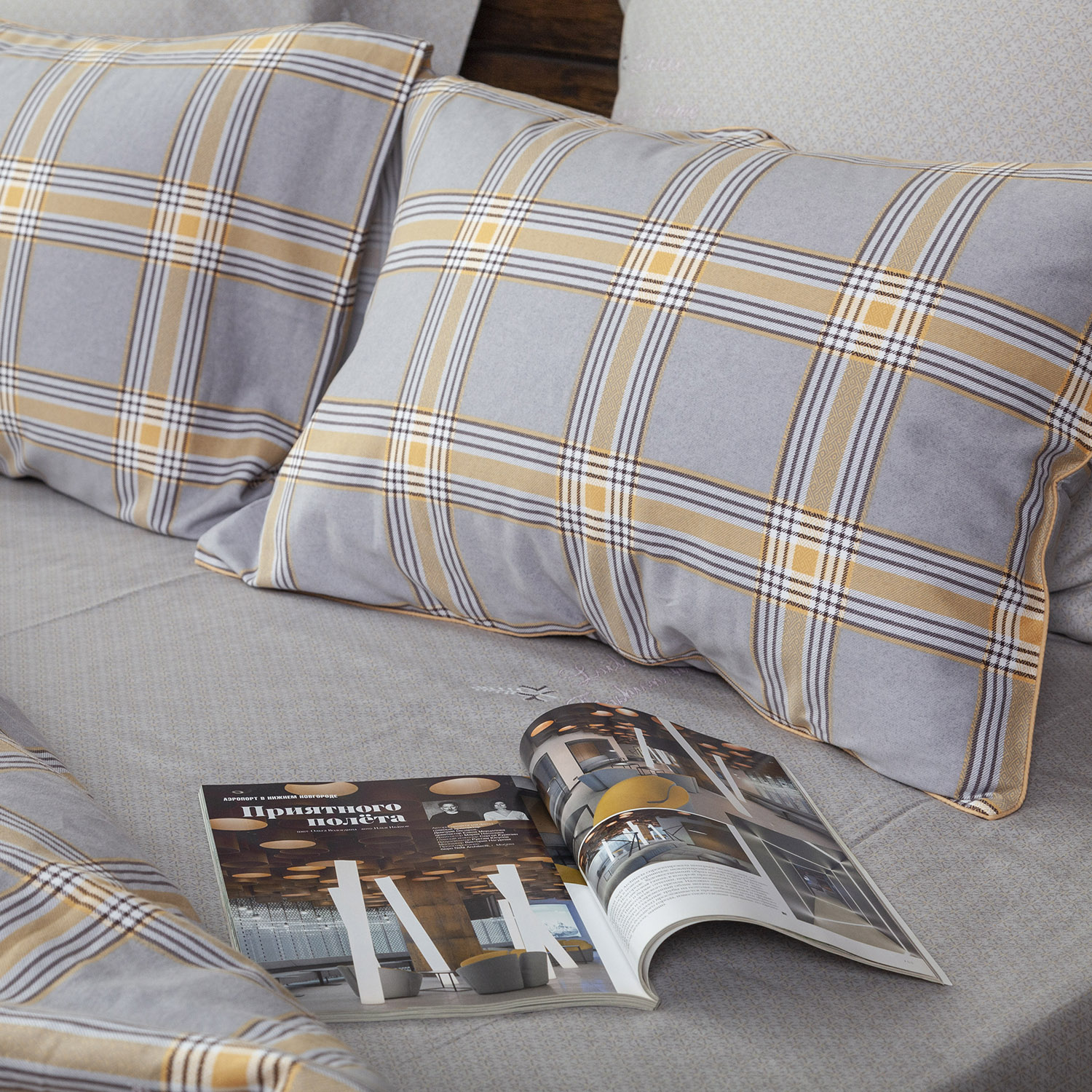 Комплект постельного белья Мако-Сатин-Браш 910