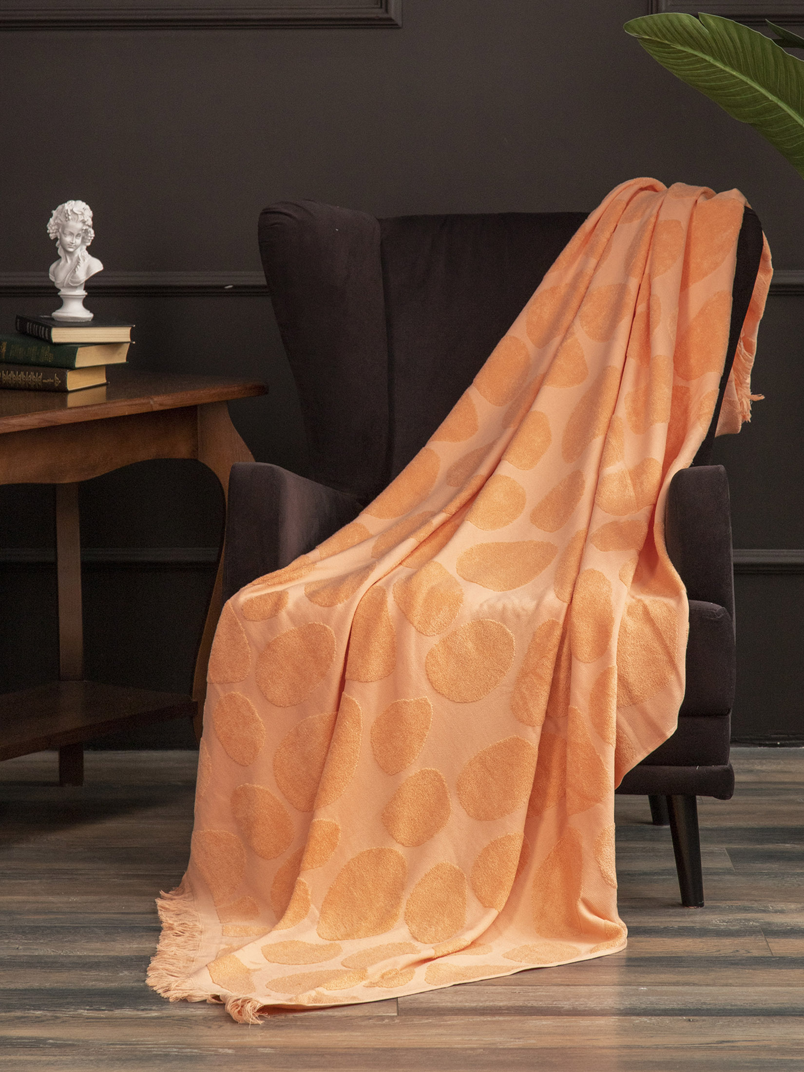 Простыня махровая ПАЛЕРМО-1 персик