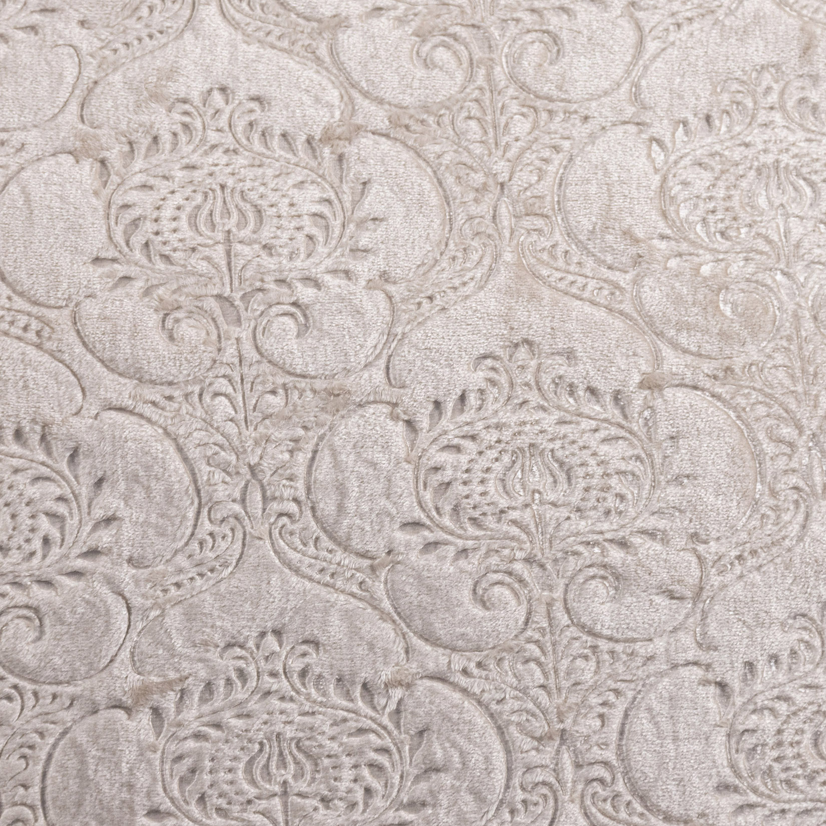 Плед ОЛИВИЯ однотонный с тиснением бежевый вензель 19-09