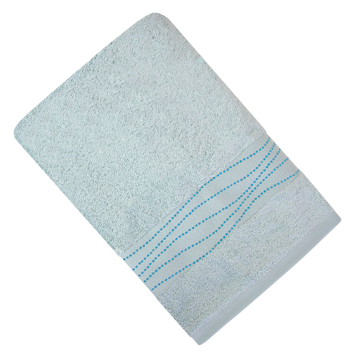 Полотенце КРИСТАЛЛ бирюзовое