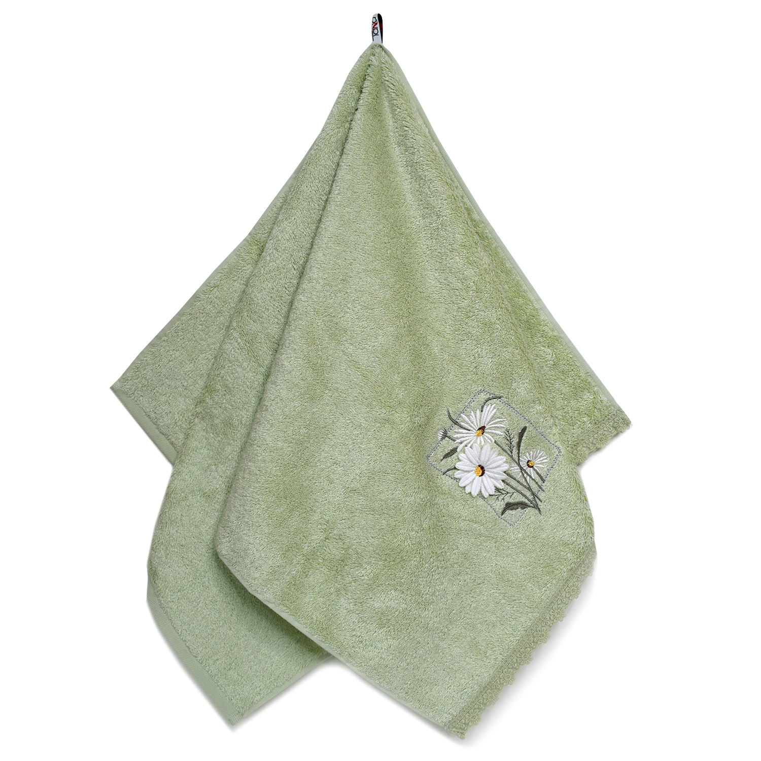Полотенце ДЕЙЗИ 3Д зеленое