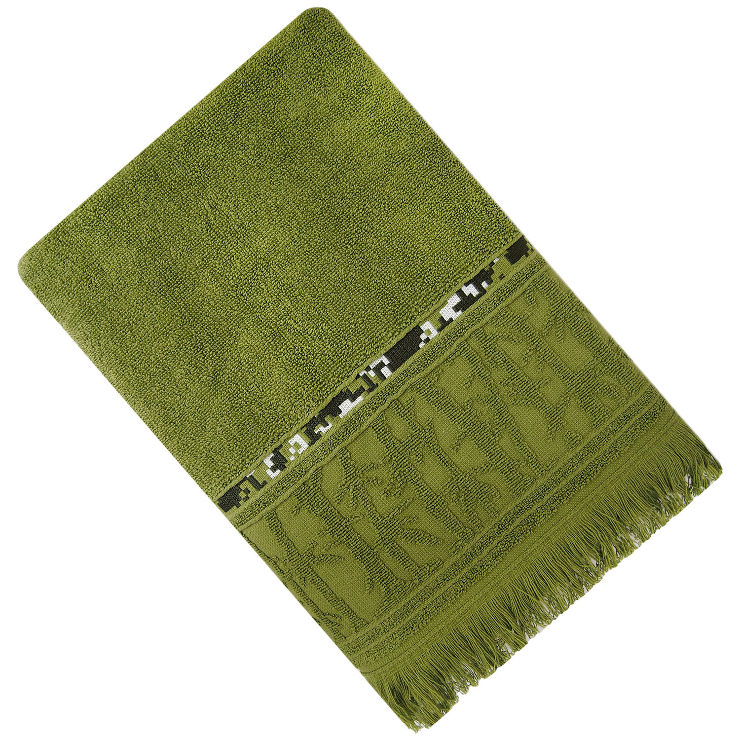 Полотенце НАТУРЭЛЬ зеленое