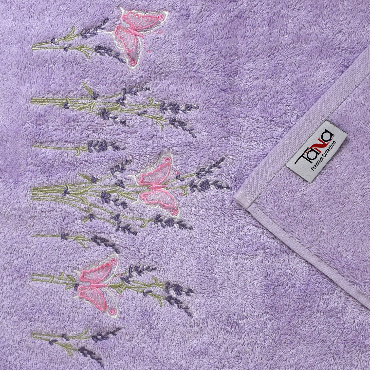 Полотенце БАТЕРФЛЯЙ 3Д сиреневое