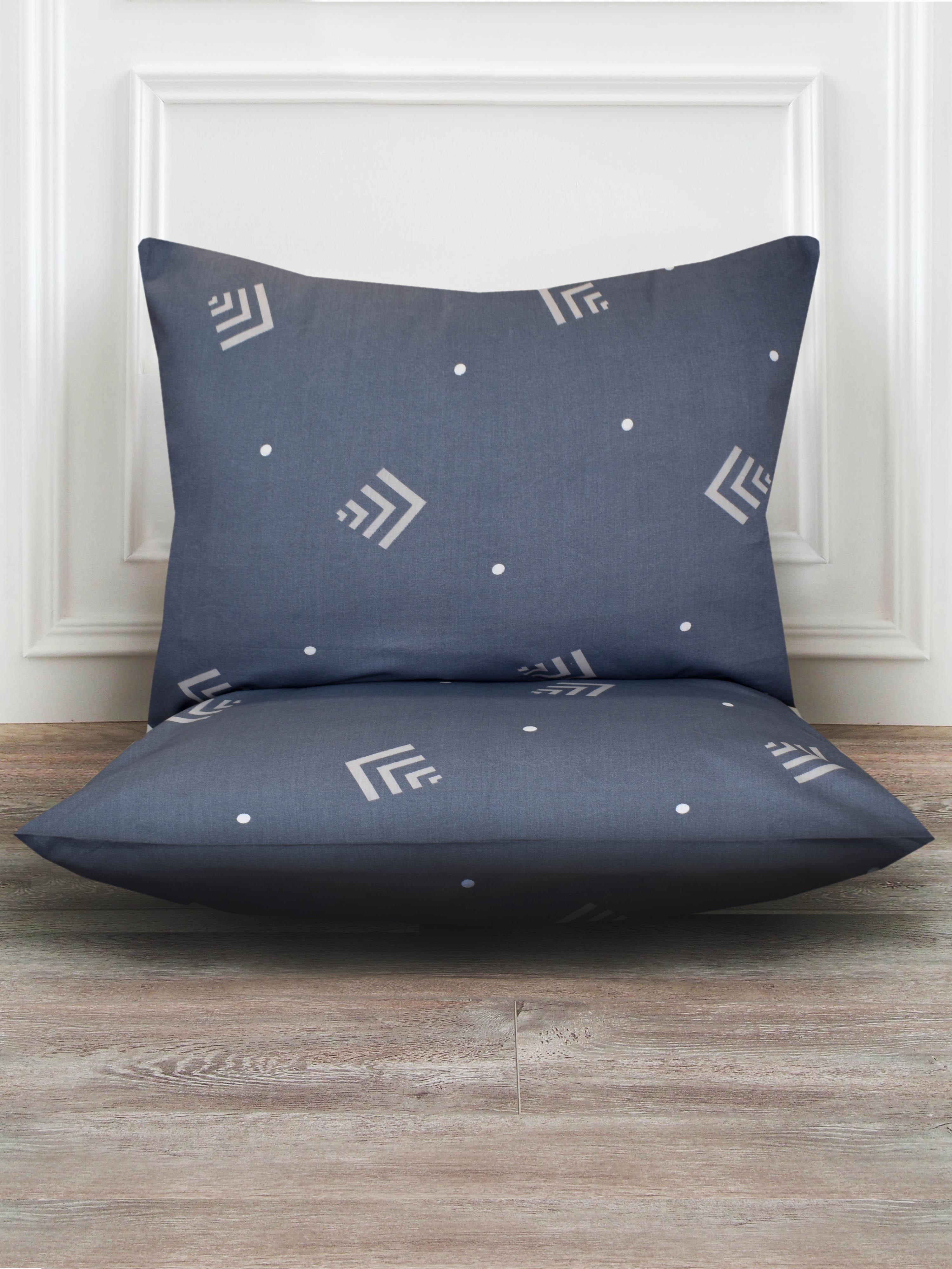 Набор наволочек Сатин-Комфорт серо-синяя 16-29 А