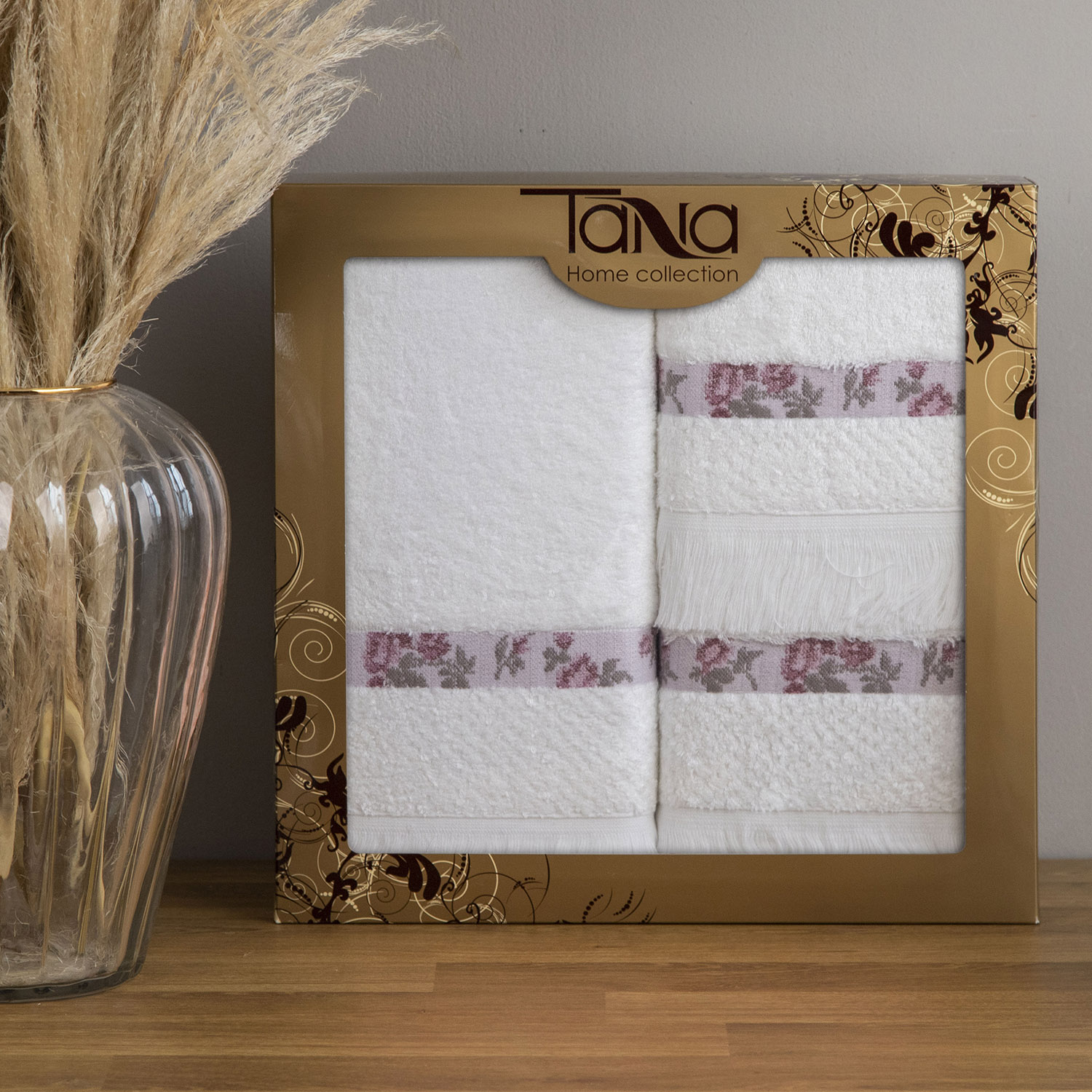 Набор полотенец РОУЗ белый из 3х