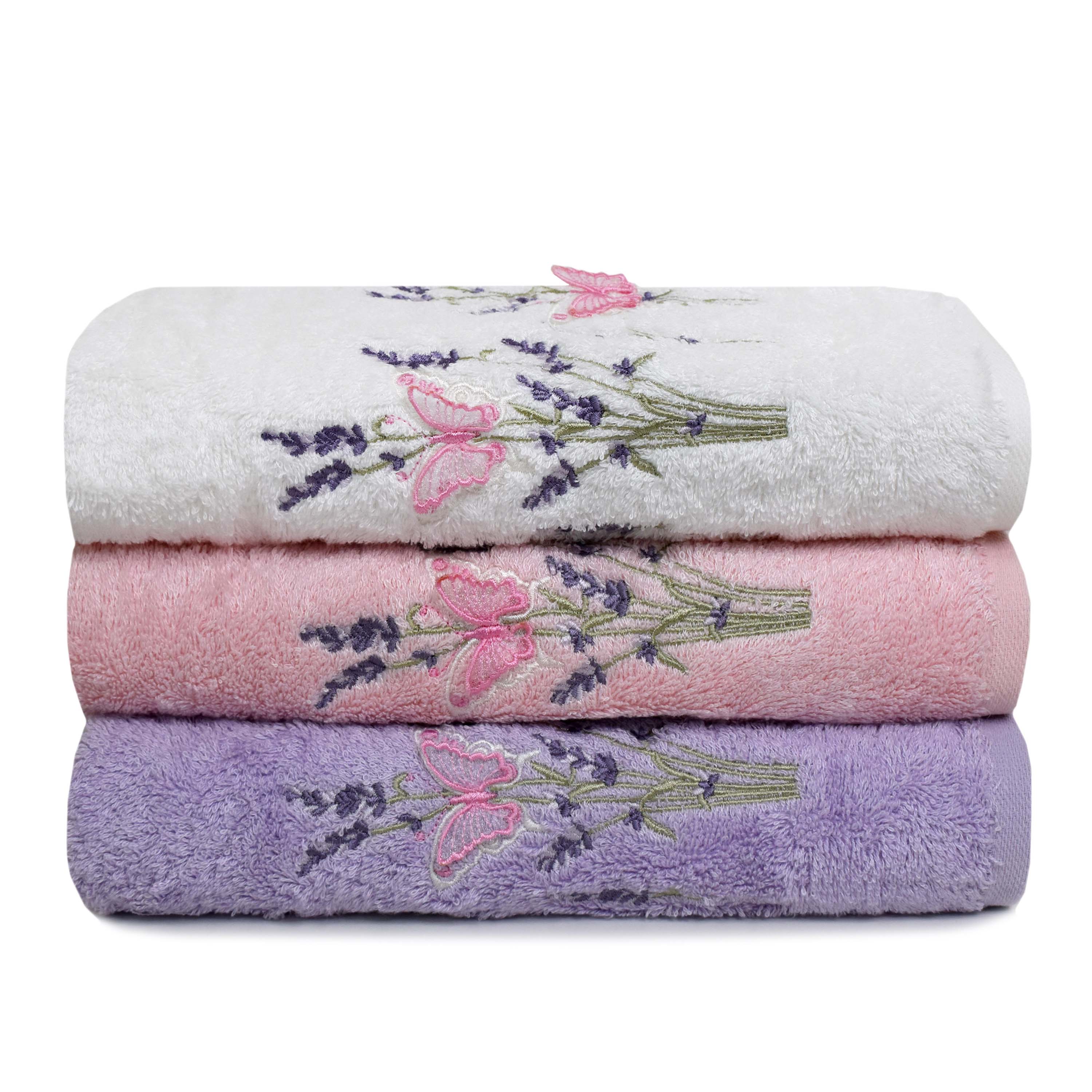 Полотенце БАТЕРФЛЯЙ 3Д сиреневое