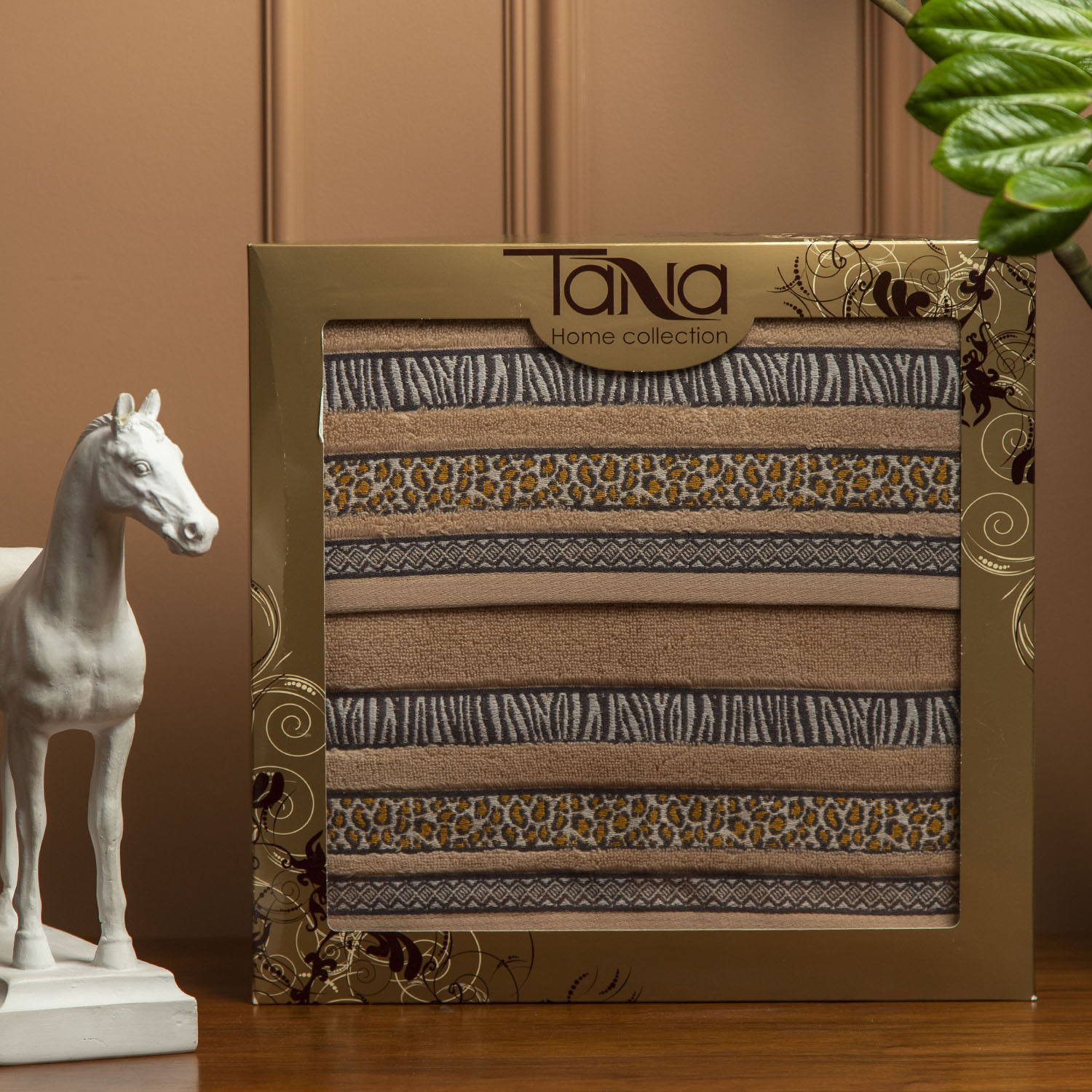 Набор полотенец НАОМИ светло-коричневый