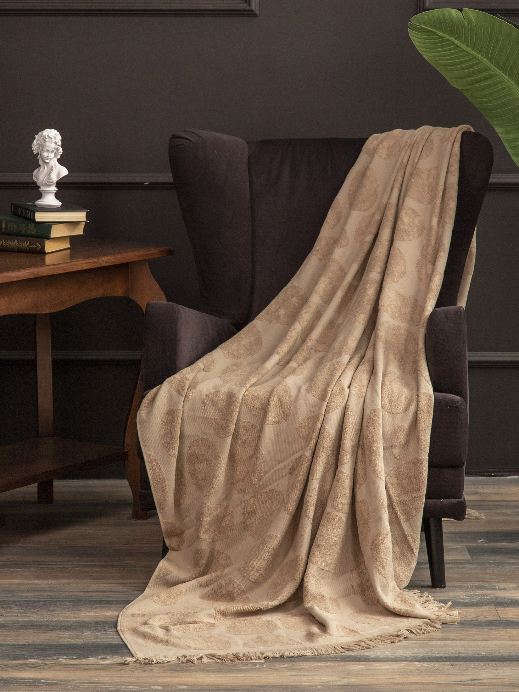 Простыня махровая ПАЛЕРМО-1 бежевая