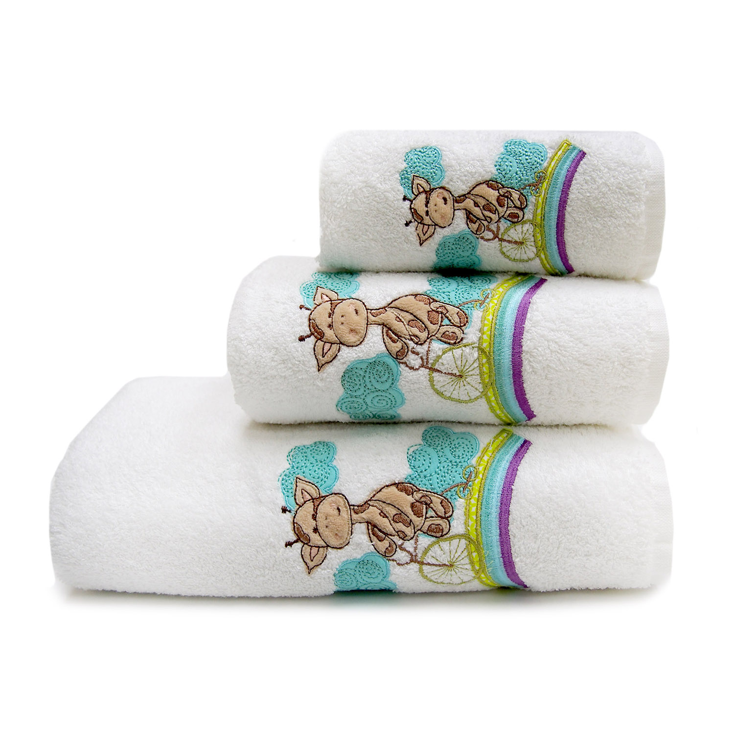 Полотенце ЖИРАФИК ЛИЛУ белое