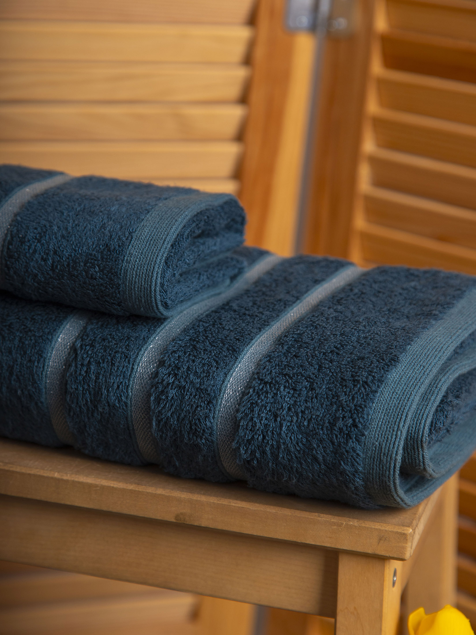 Полотенце СЕЛЕНА темно-бирюзовое