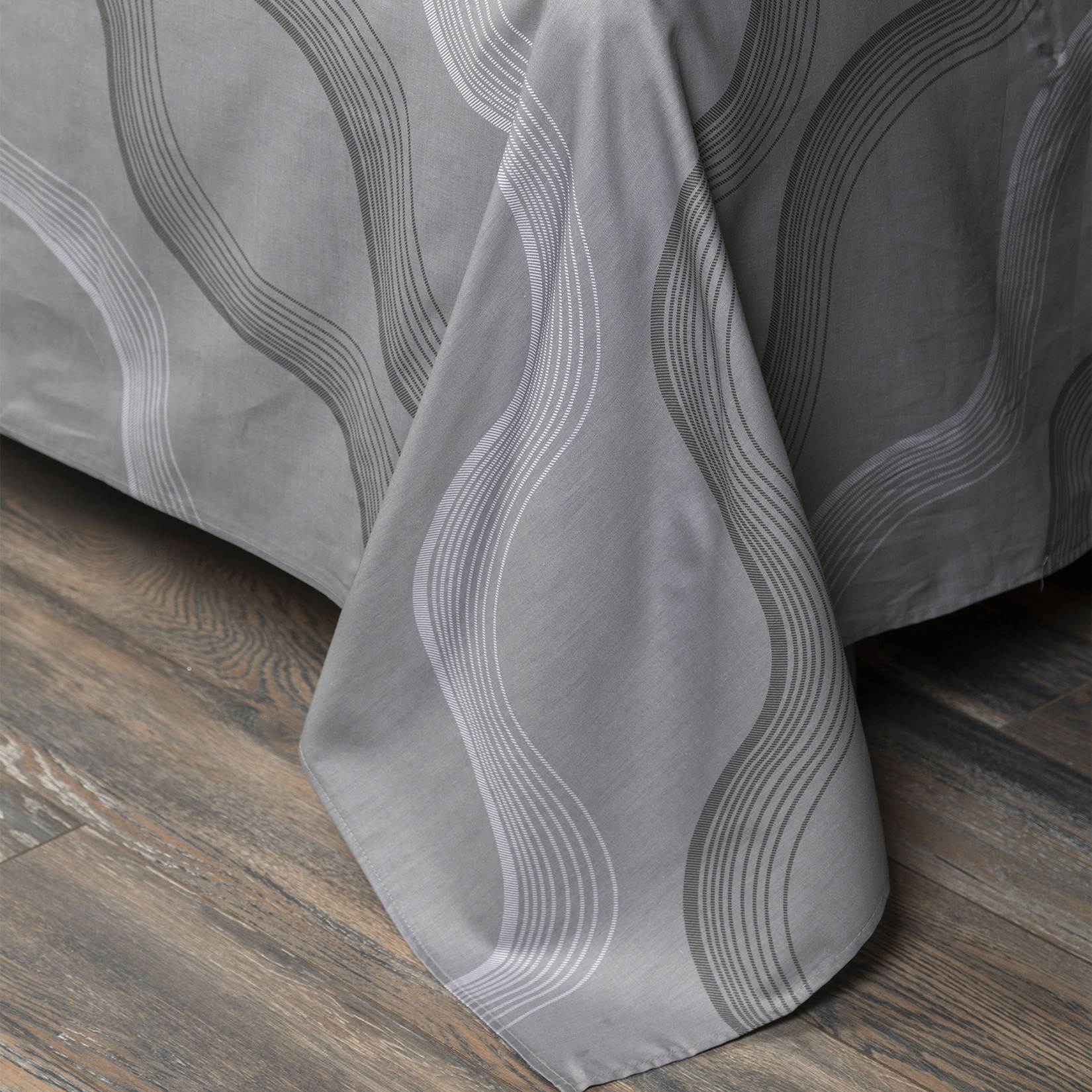 Простыня Сатин-Комфорт серая 17-01