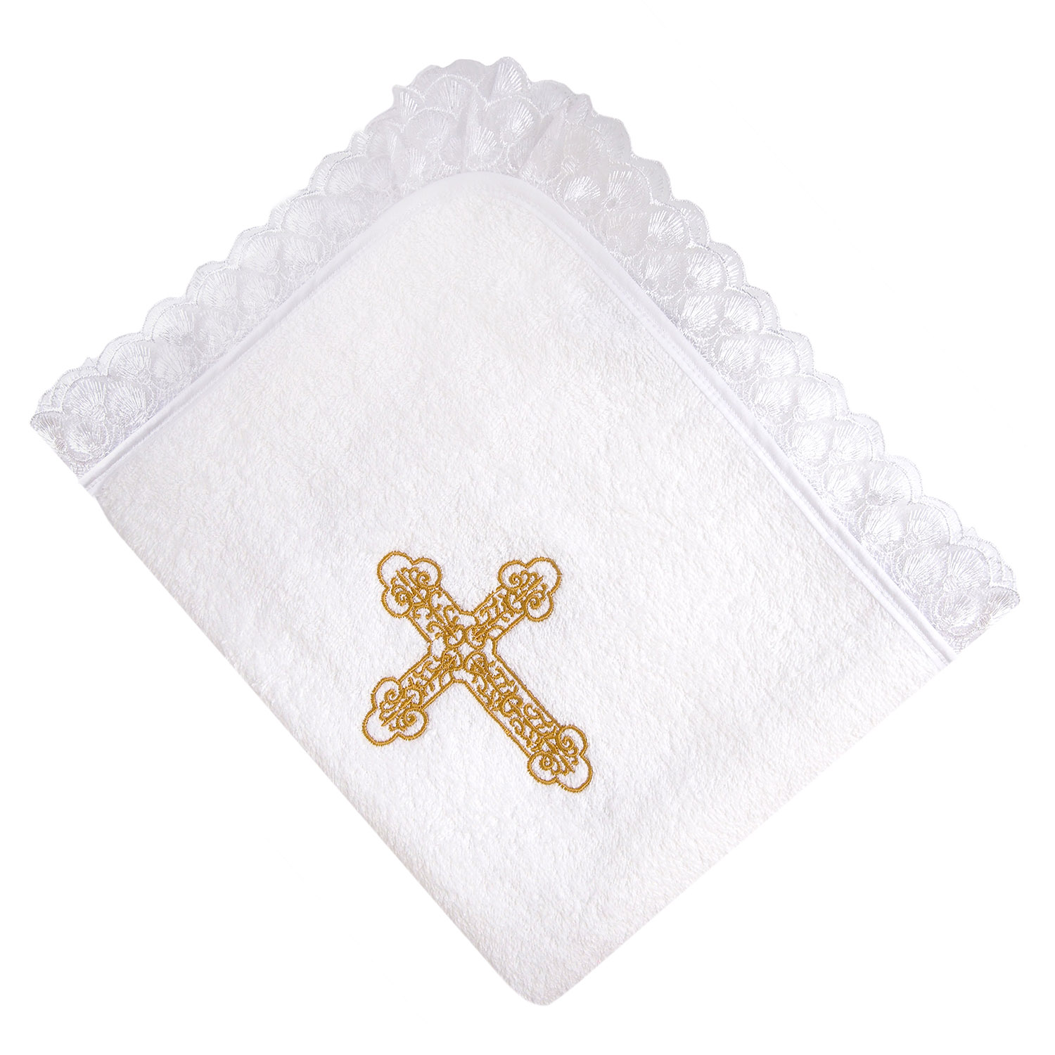 Полотенце Крестильное золото