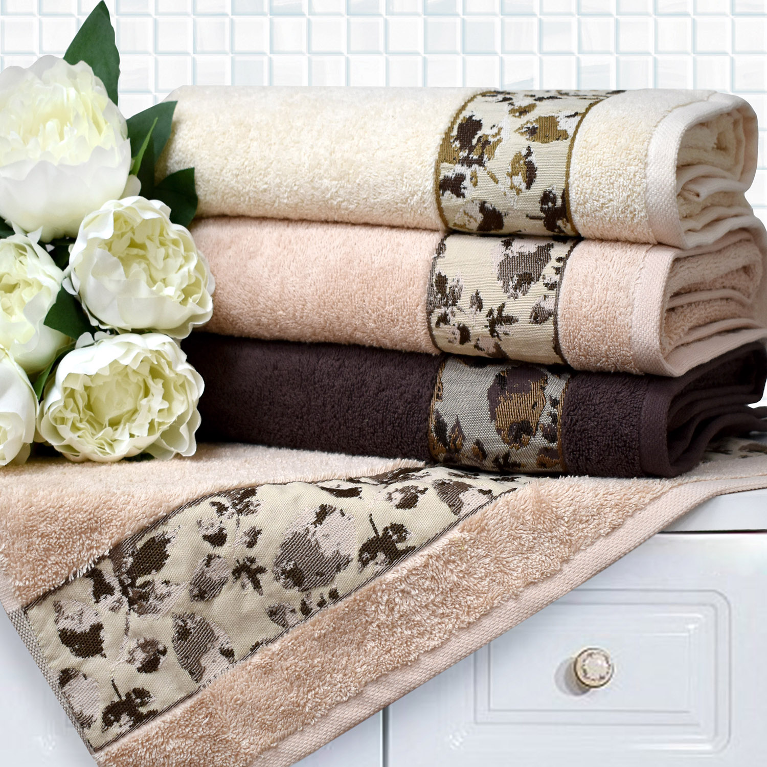 Полотенце ФРЕЯ молочное