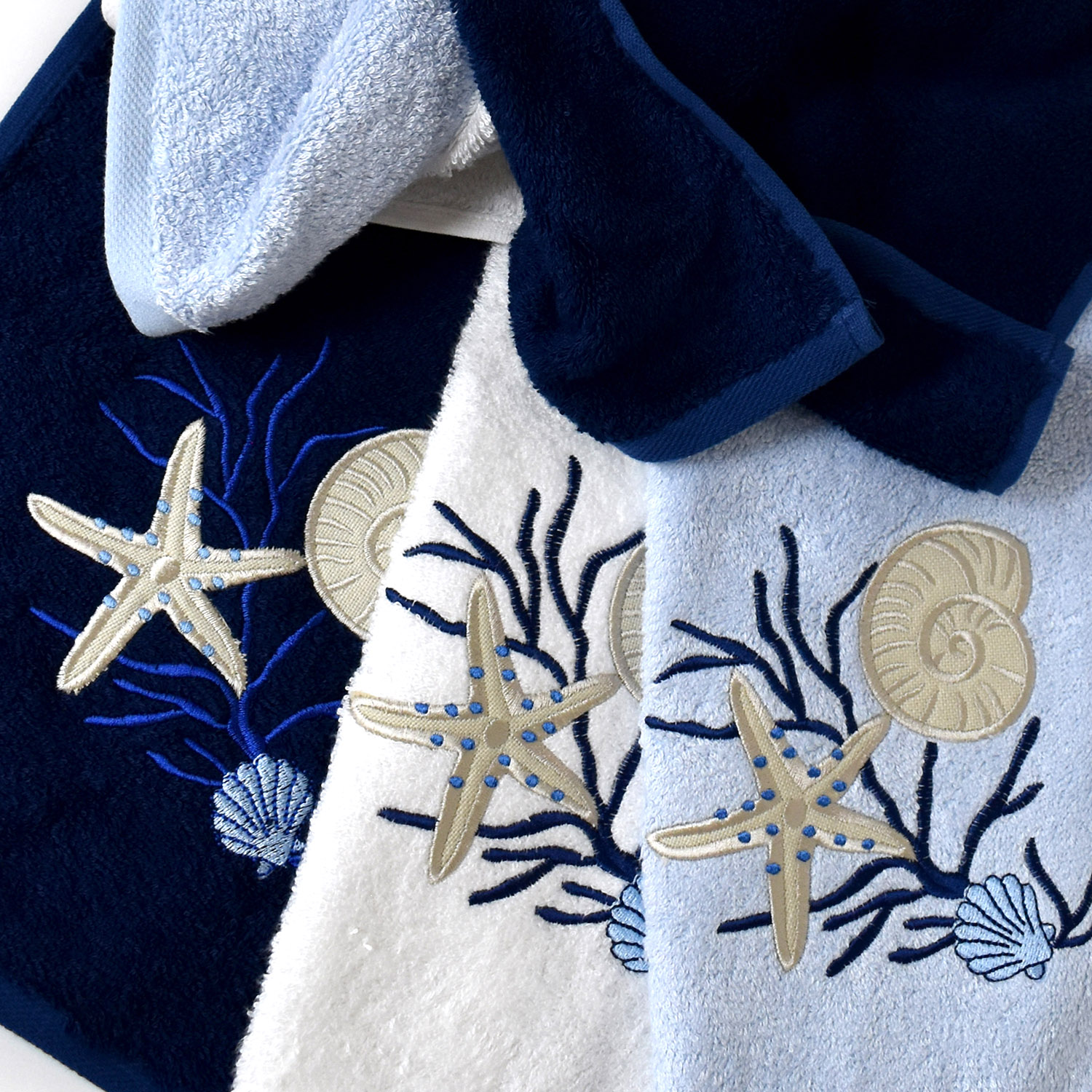 Полотенце ТАИТИ голубое