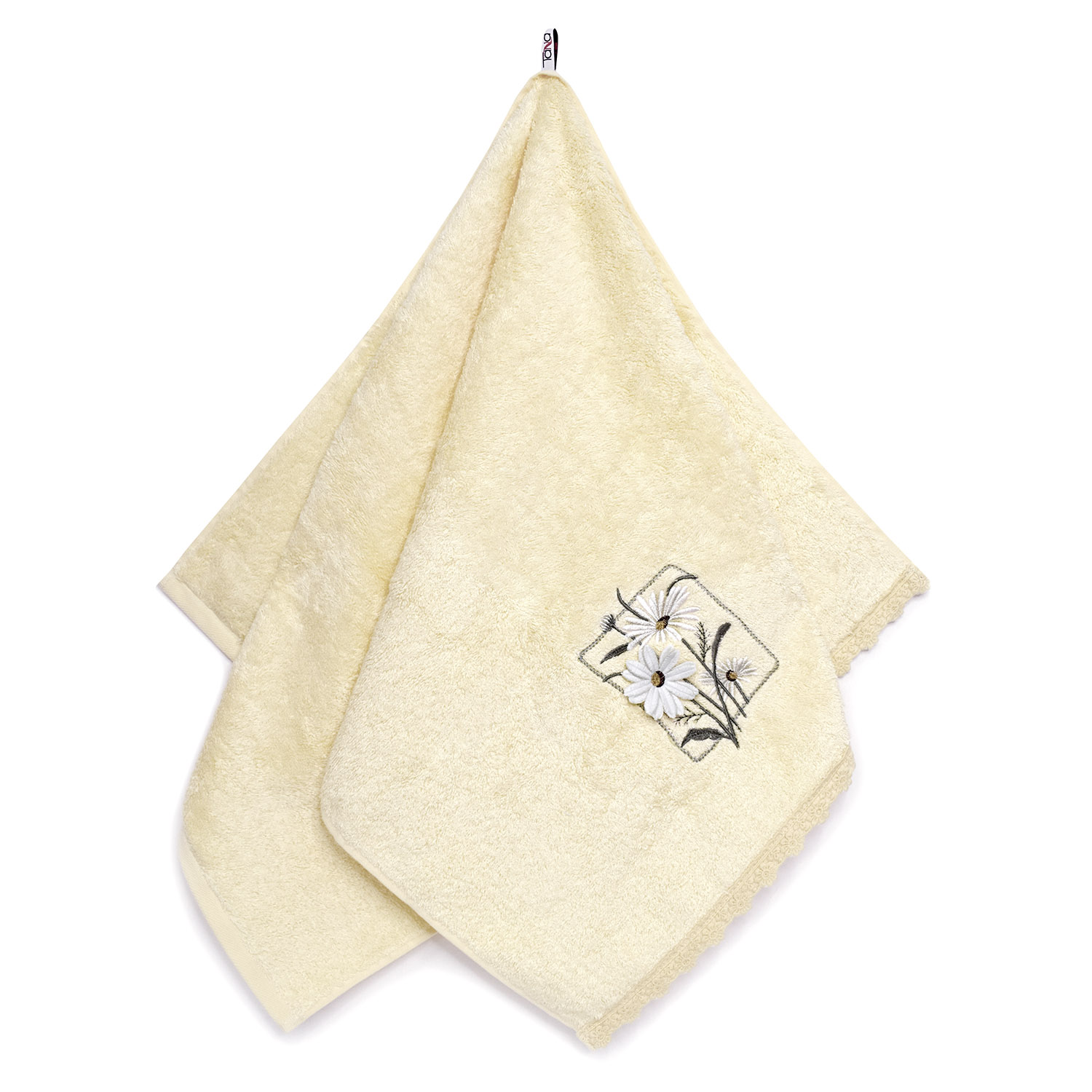 Полотенце ДЕЙЗИ 3Д молочное