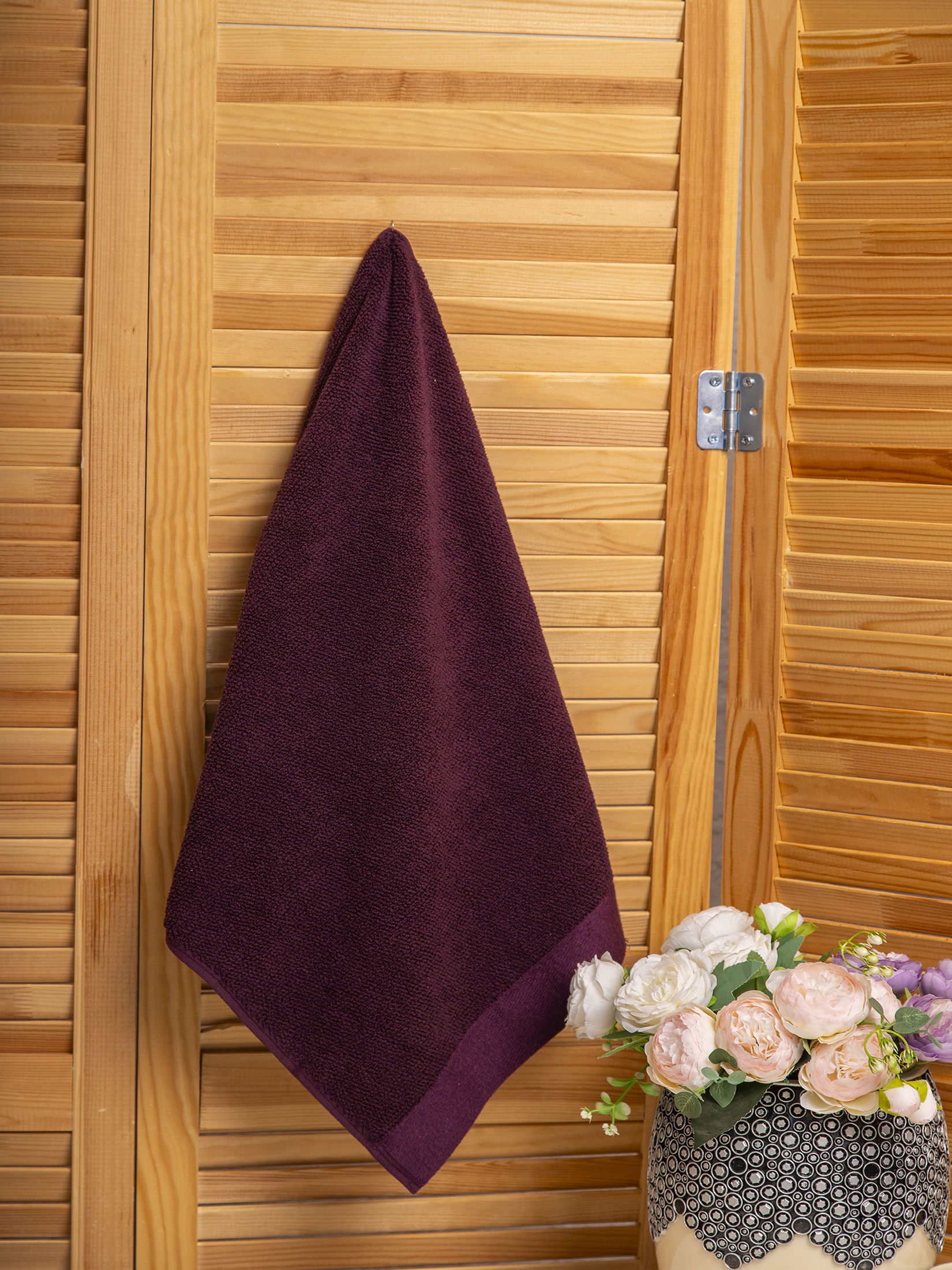 Полотенце РАЙС бургундий