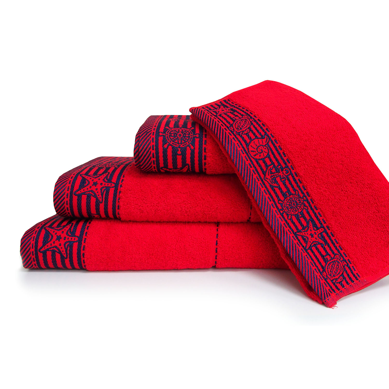 Полотенце БРИЗ красное