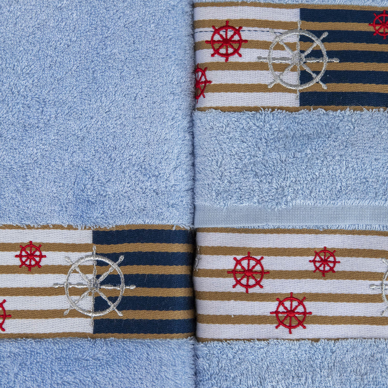 Набор полотенец КАЛИПСО голубой из 3х