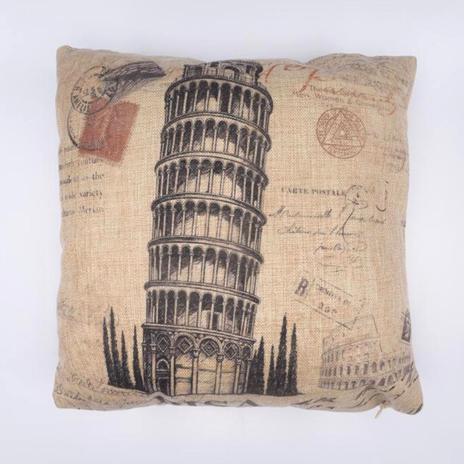 Наволочка декоративная 7718 ПИЗАНСКАЯ БАШНЯ 44х44см