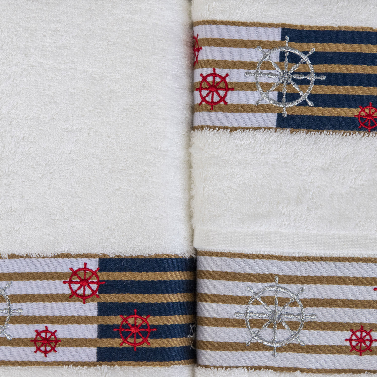 Набор полотенец КАЛИПСО белый из 3х