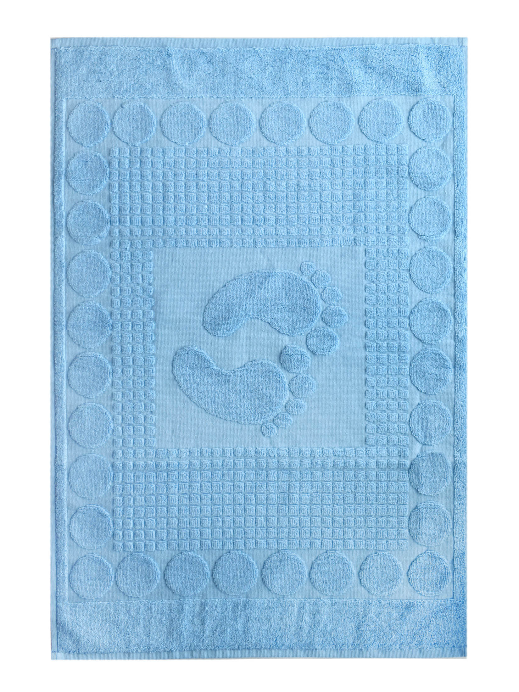 Полотенце НОЖКИ-1 для ног голубое