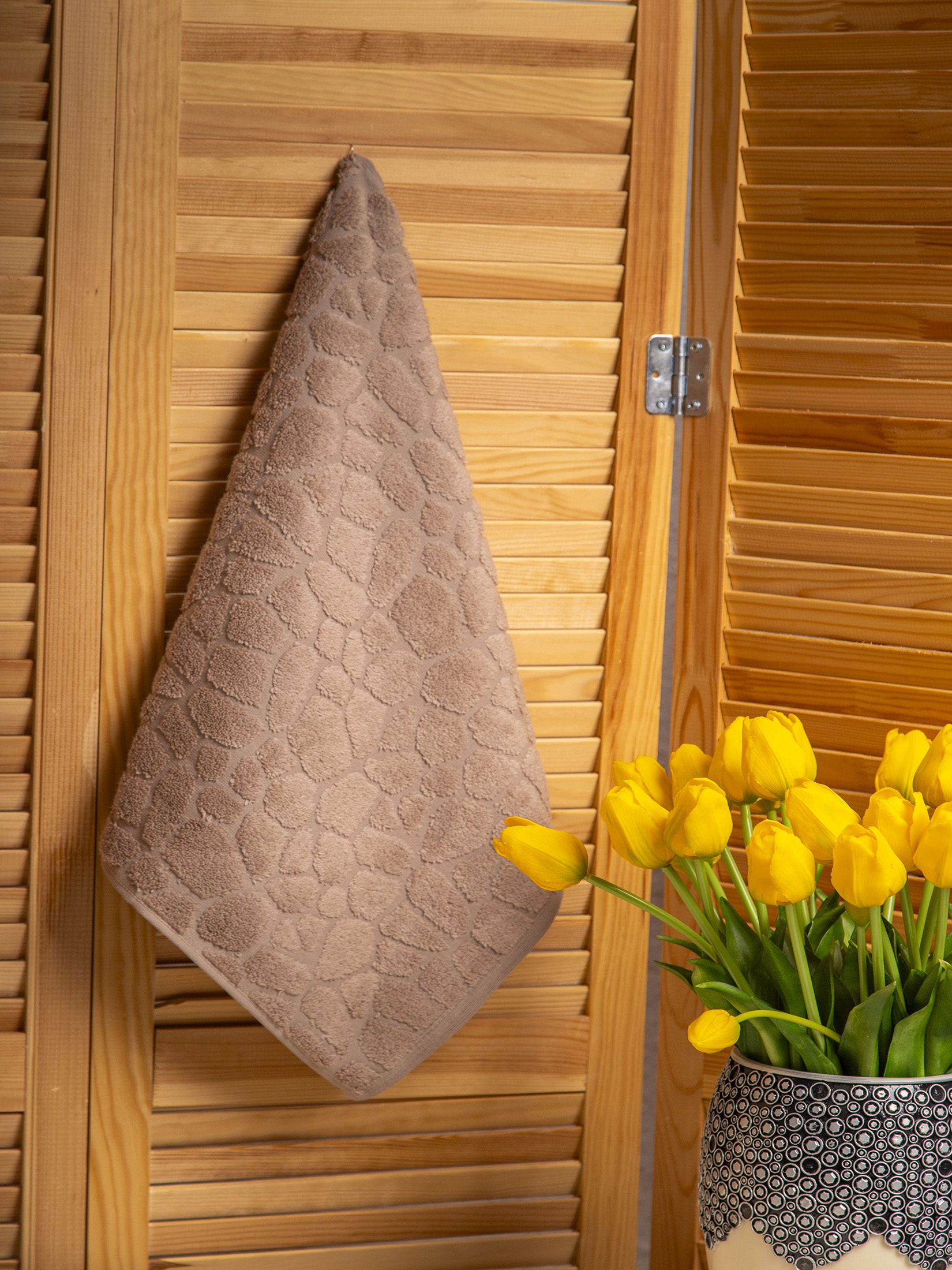 Полотенце СИРИУС бежевое