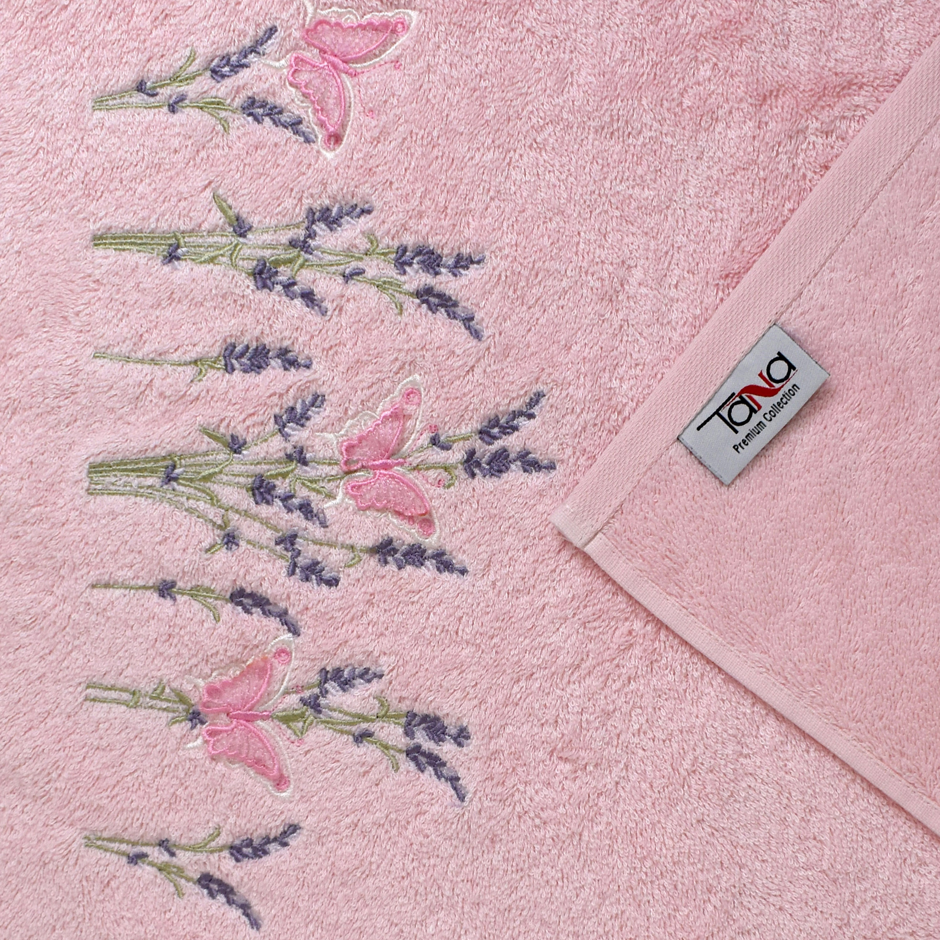 Набор полотенец БАТЕРФЛЯЙ 3Д розовый из 3х