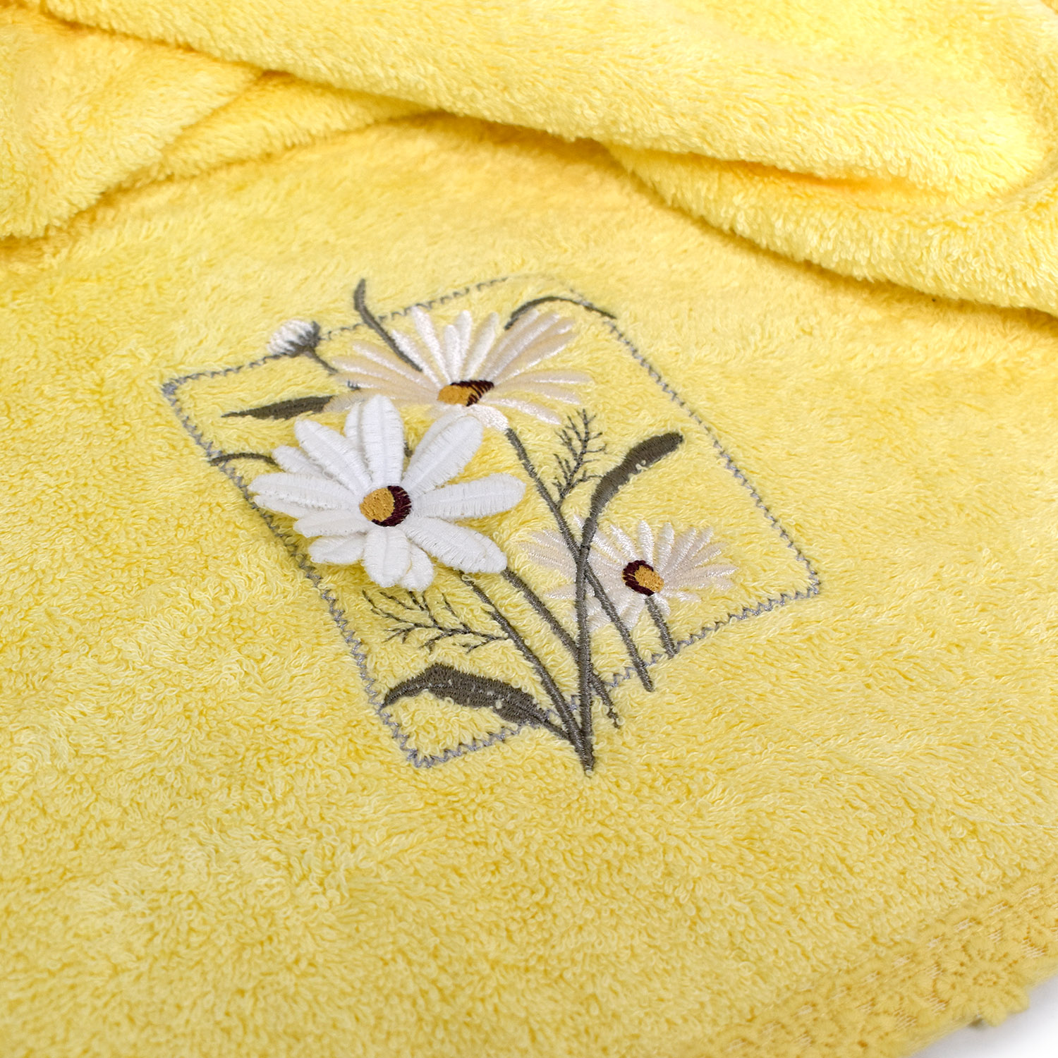 Полотенце ДЕЙЗИ 3Д желтое