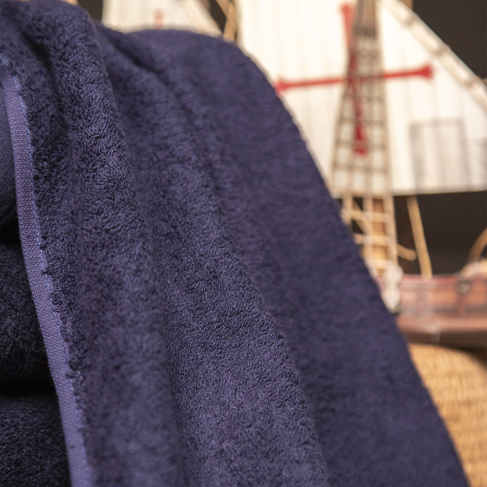 Полотенце СИ ШЕЛЛ темно-синее