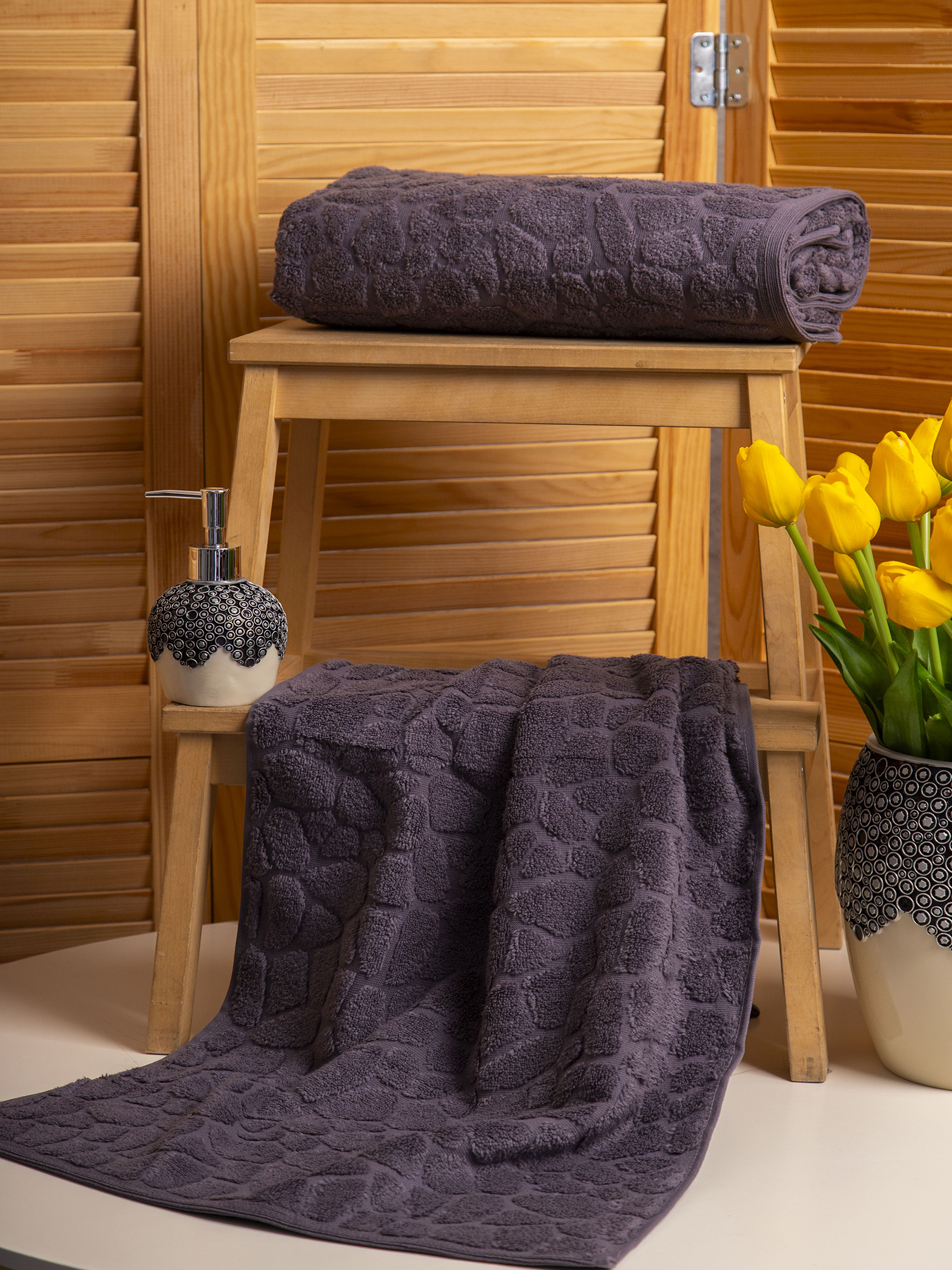 Полотенце СИРИУС темно-серое