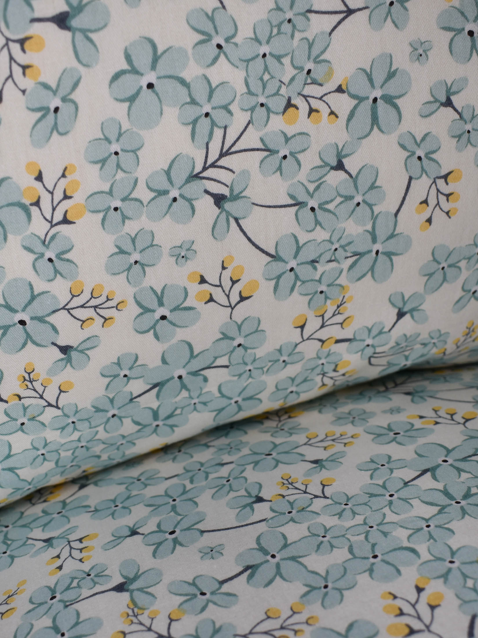 Набор наволочек Сатин-Комфорт бело-голубые 17-27