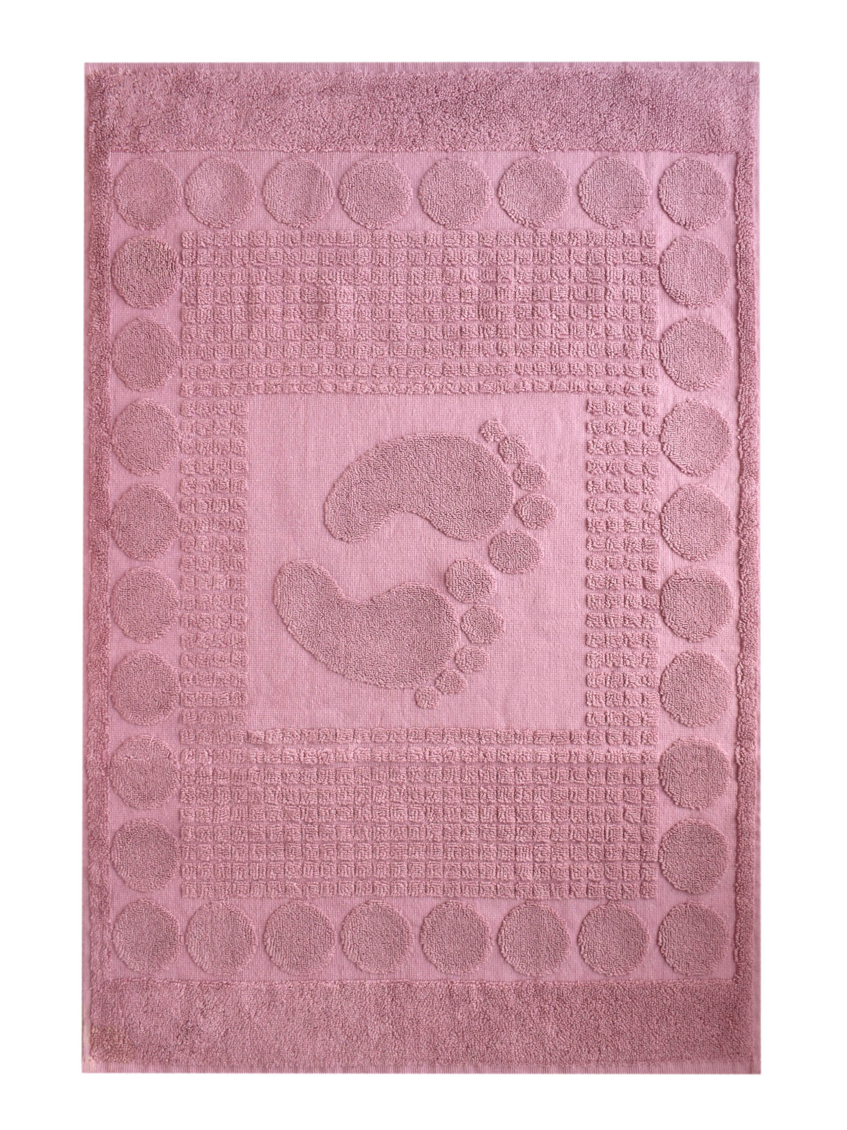Полотенце НОЖКИ-1 для ног розовое