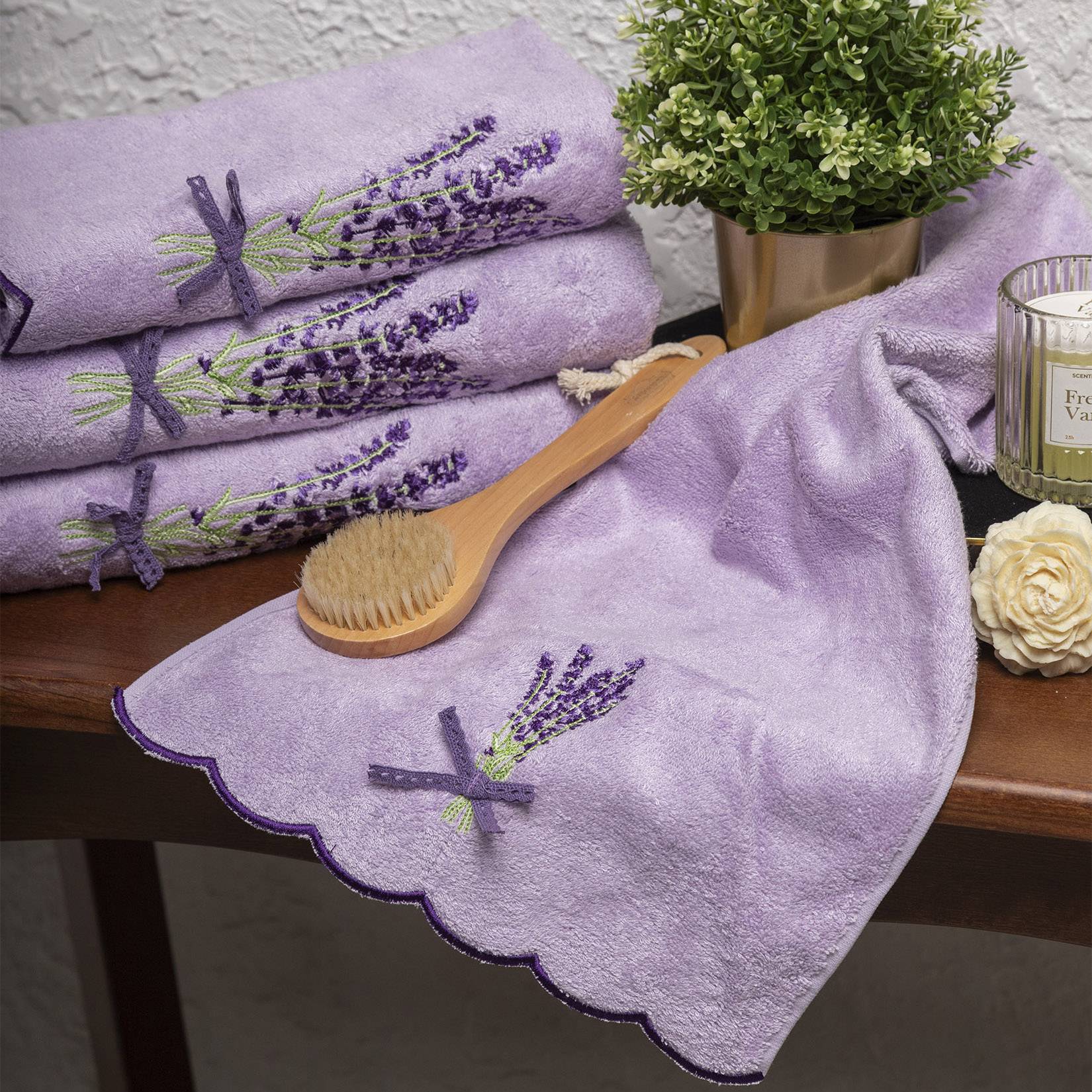 Полотенце ЛАВАНДА-1 светло-сиреневое