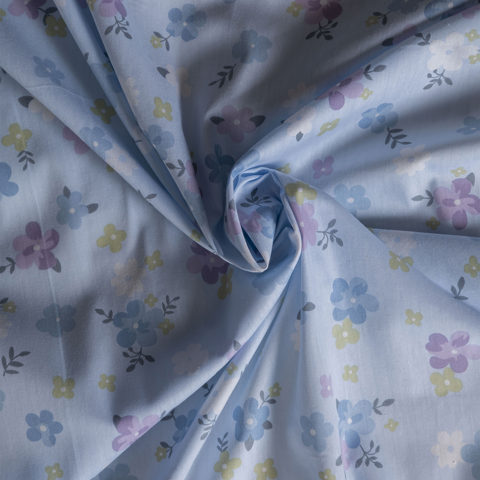 Простыня Сатин-Комфорт голубая 17-58