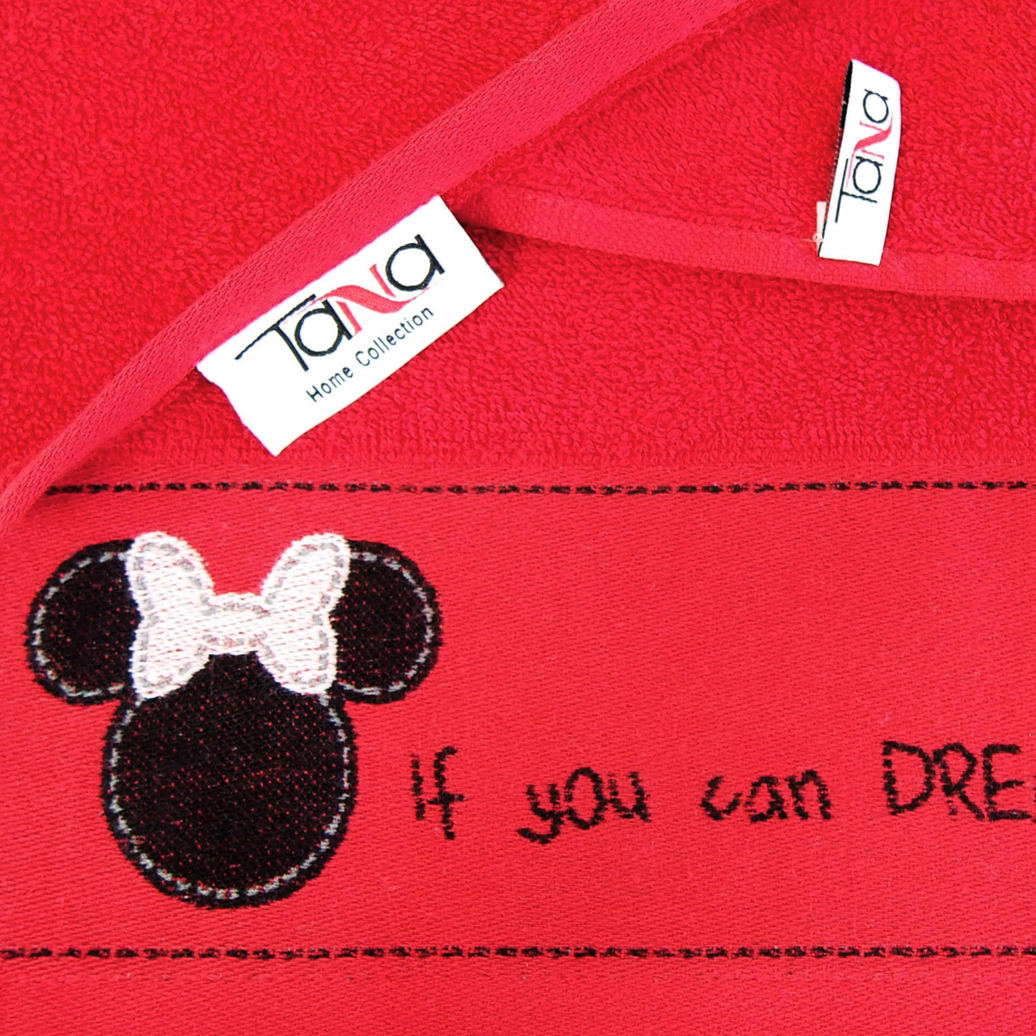 Полотенце МИККИ красное