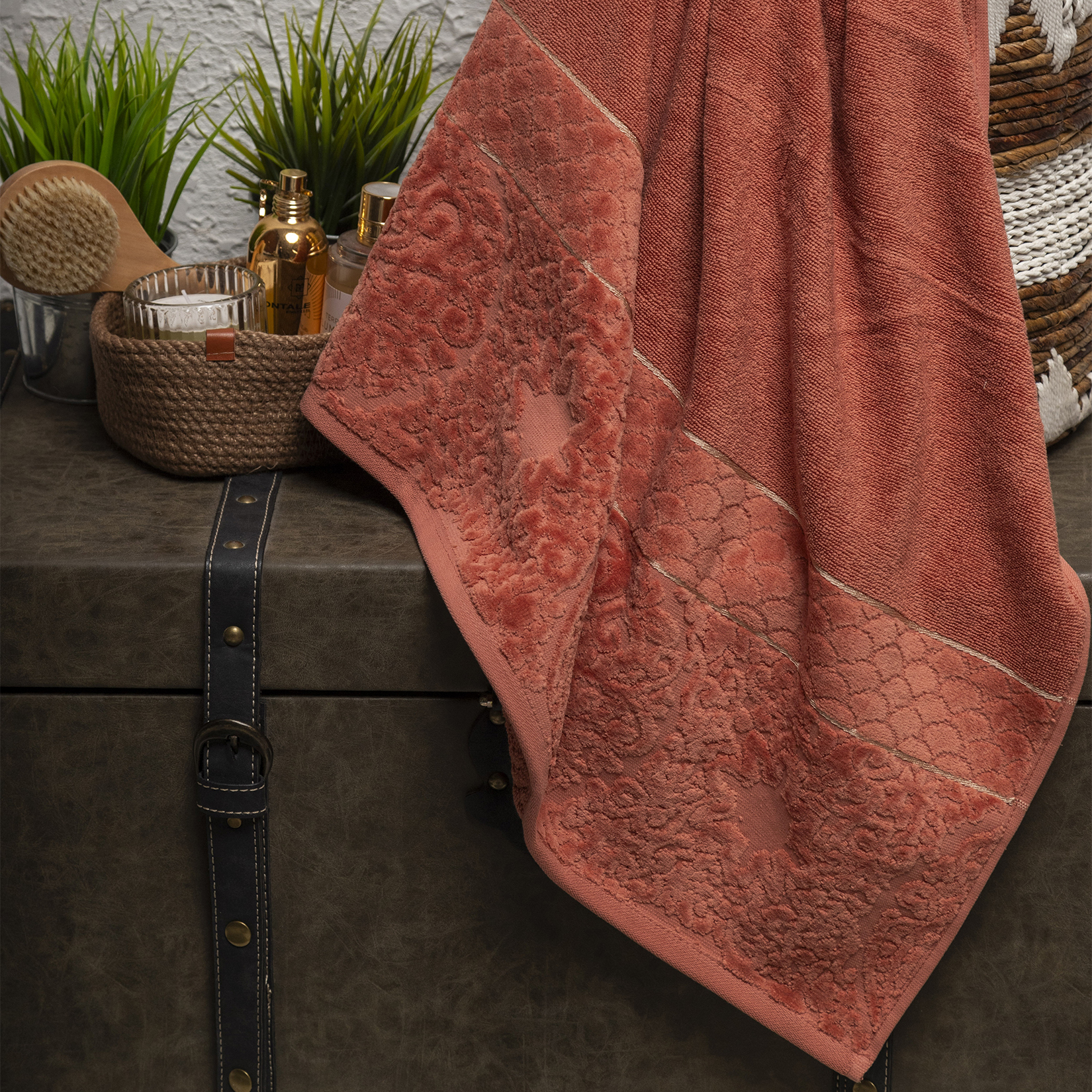 Полотенце НОВА терракот