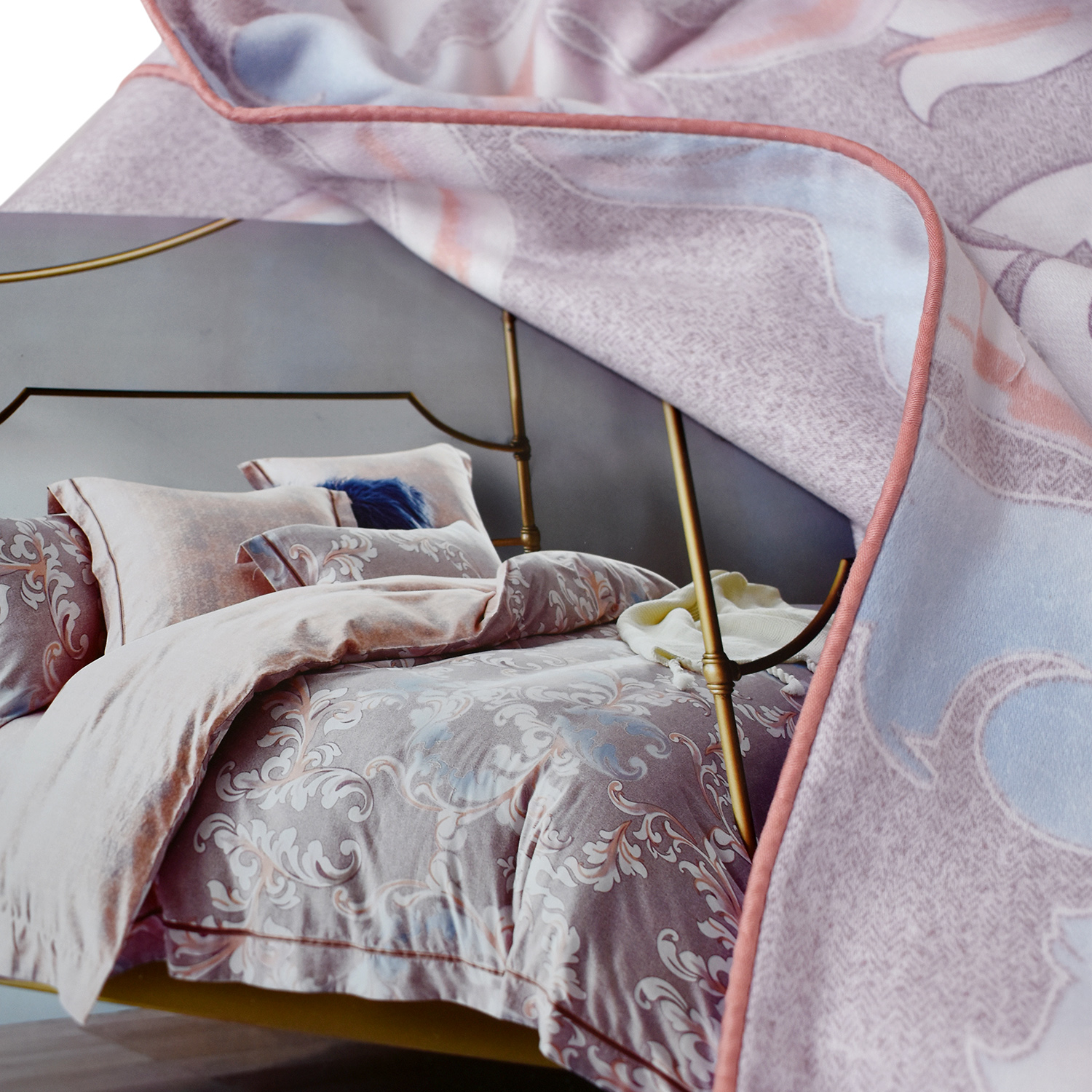 Комплект постельного белья Мако-Сатин-Браш 909